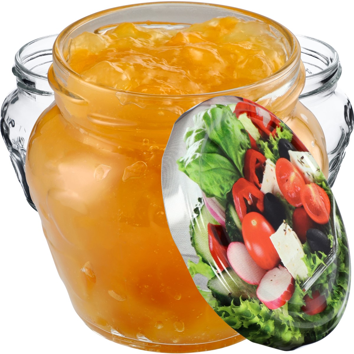 Słoiki Kemi 200ml 10szt 66mm + wieczka "Mix Warzyw"