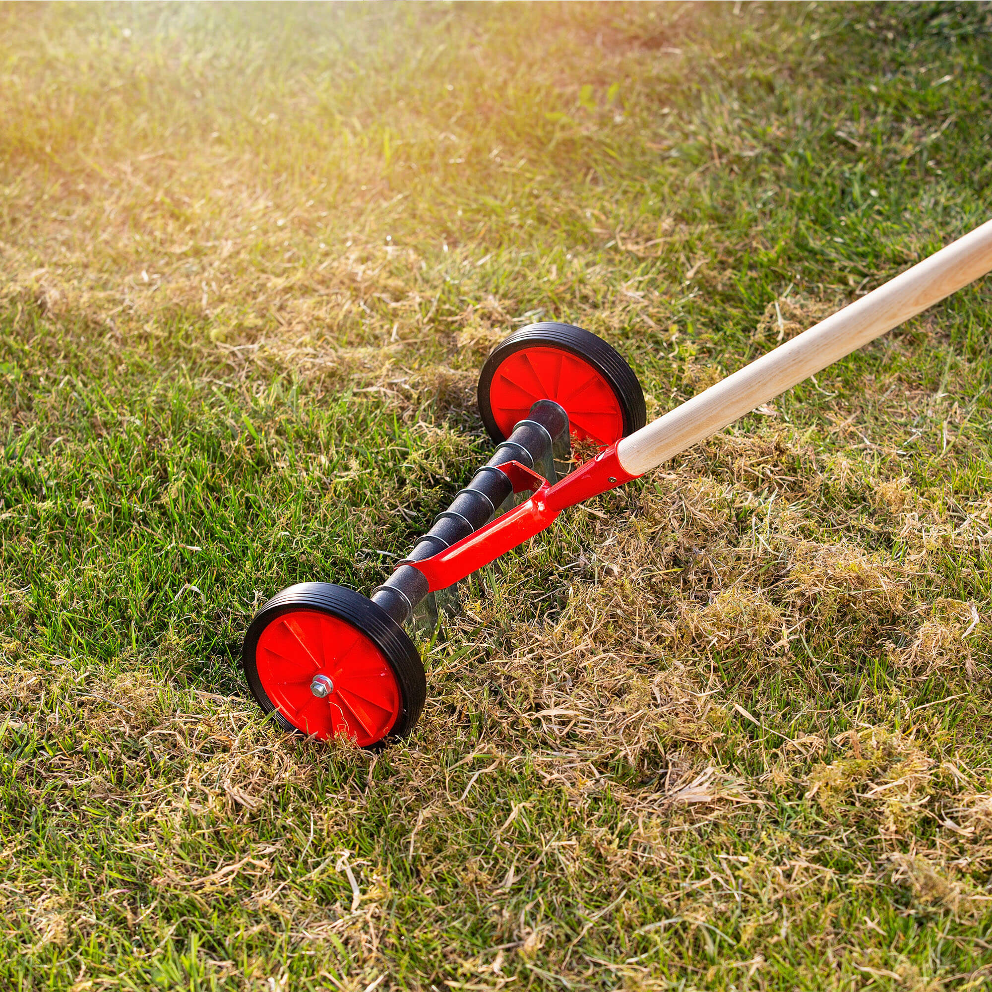 Aerator ręczny jednostronny na kółkach Cannai 43 x 13 cm