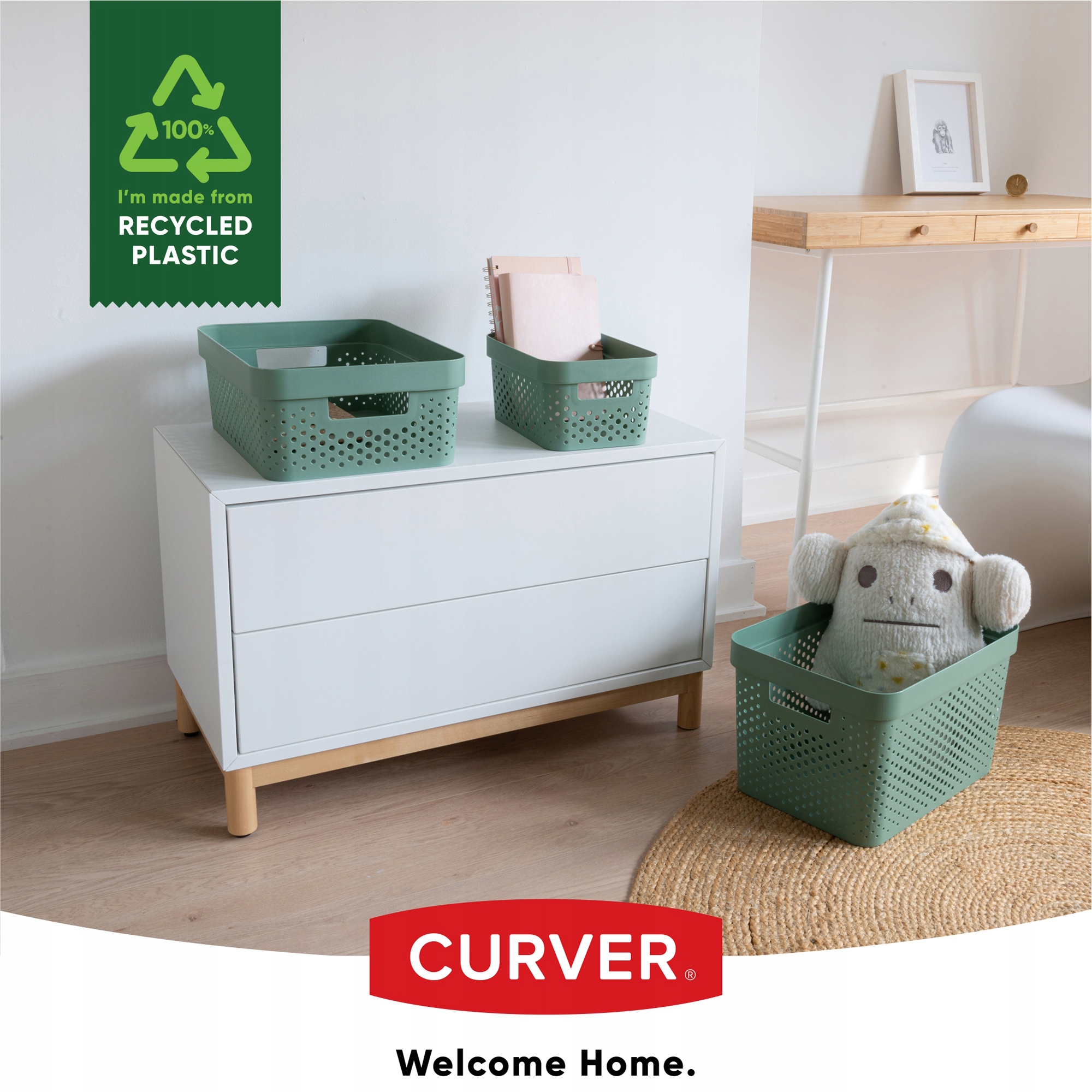 Pojemnik do przechowywania Curver Infinity 11L, zielony