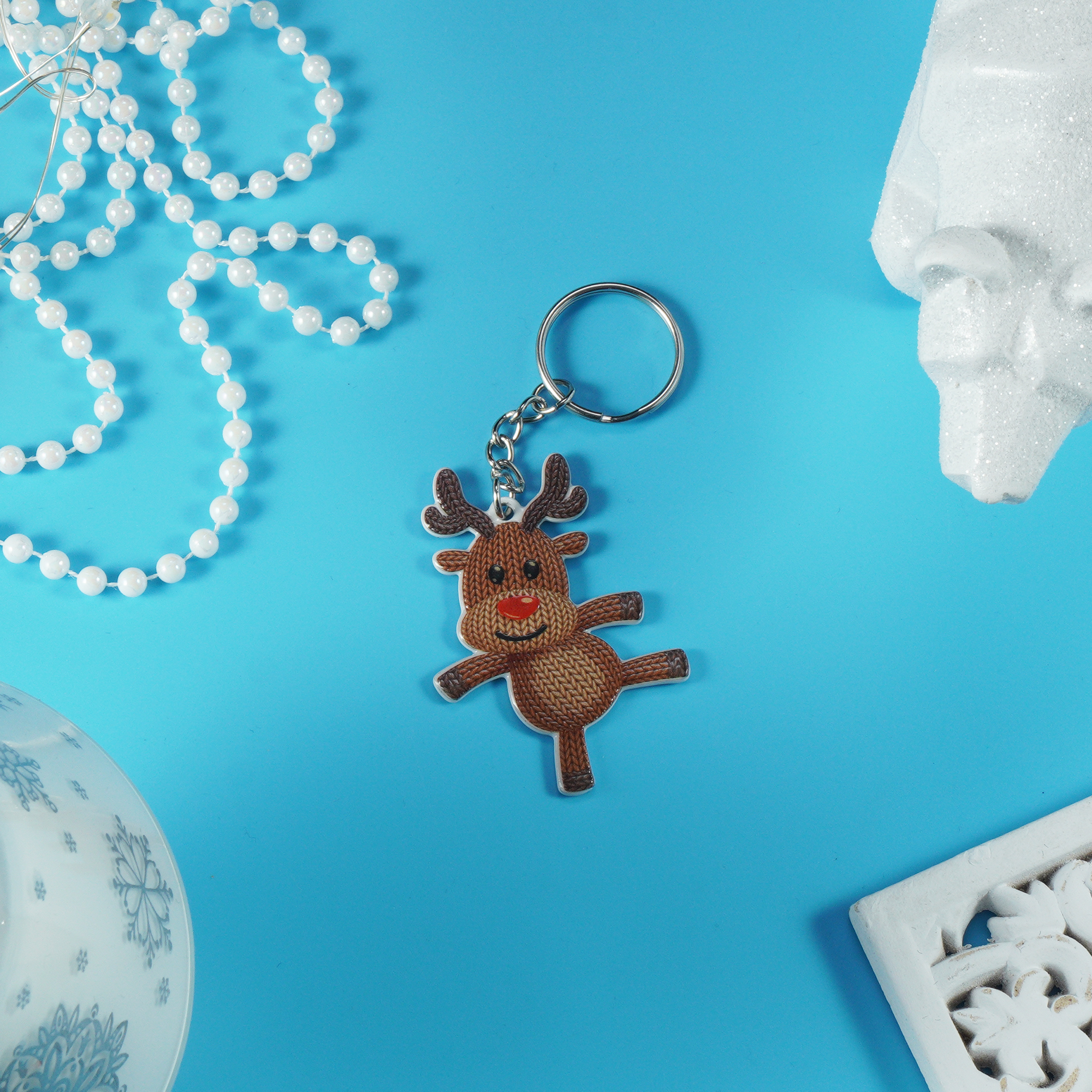 Brelok zawieszka renifer, brązowy