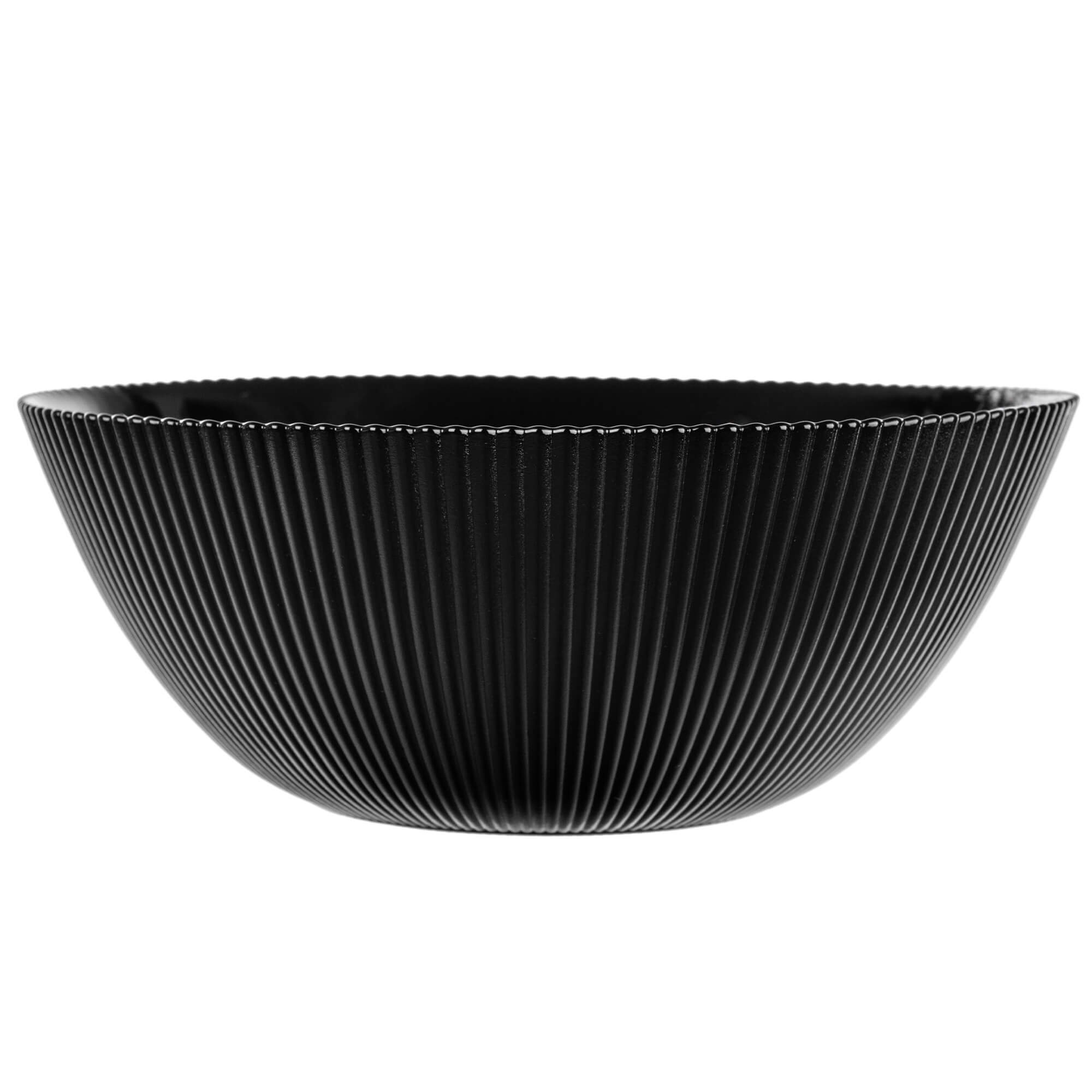 Salaterka szklana Regno 20.3 cm czarna 1 szt.