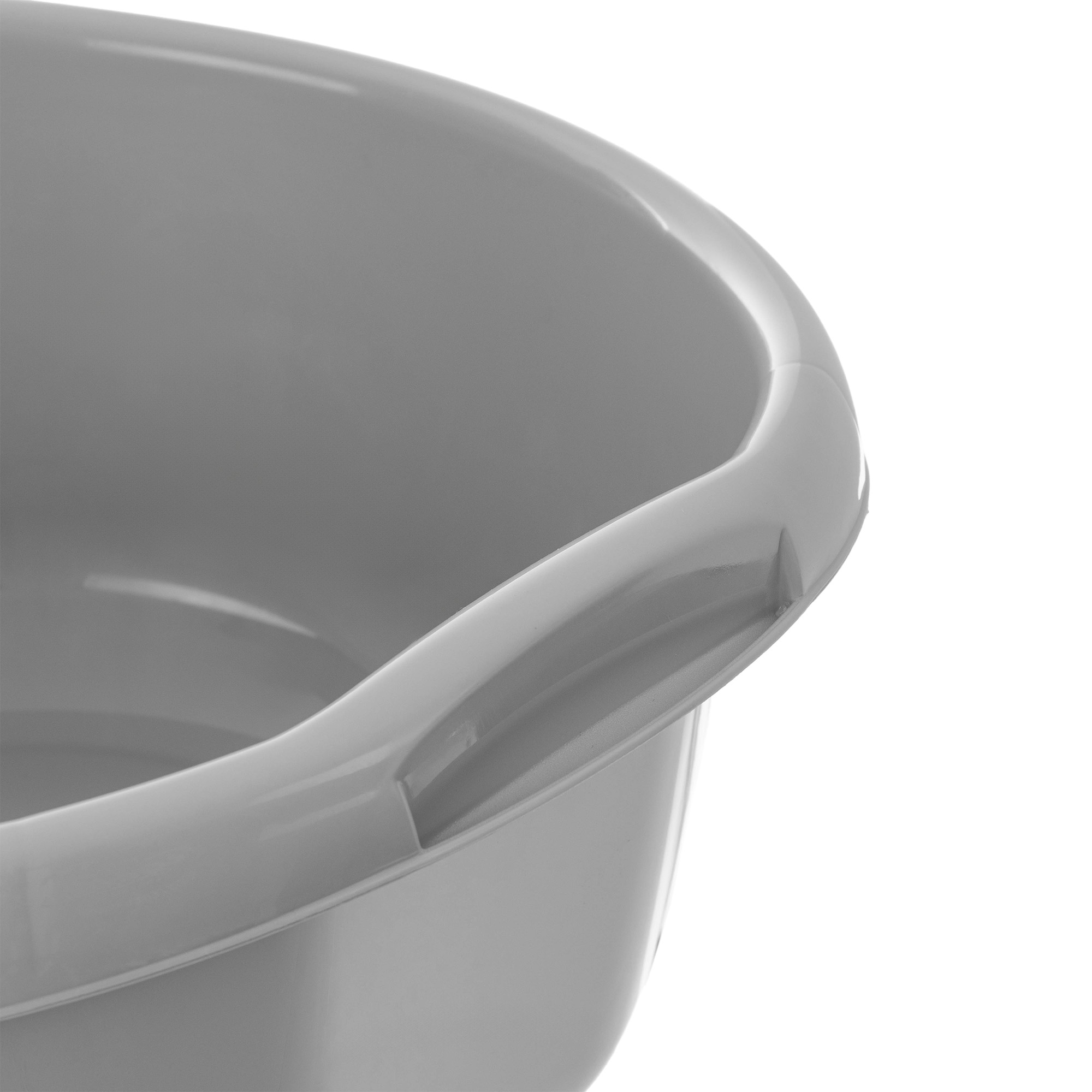 Miednica plastikowa z uchwytami Treix 15L szara