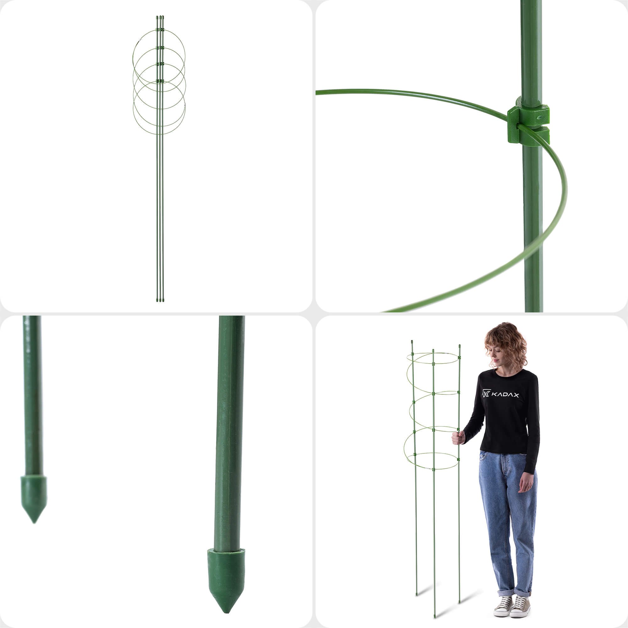 Spiralna podpora do roślin Apremont 150 cm zielona 1 szt.
