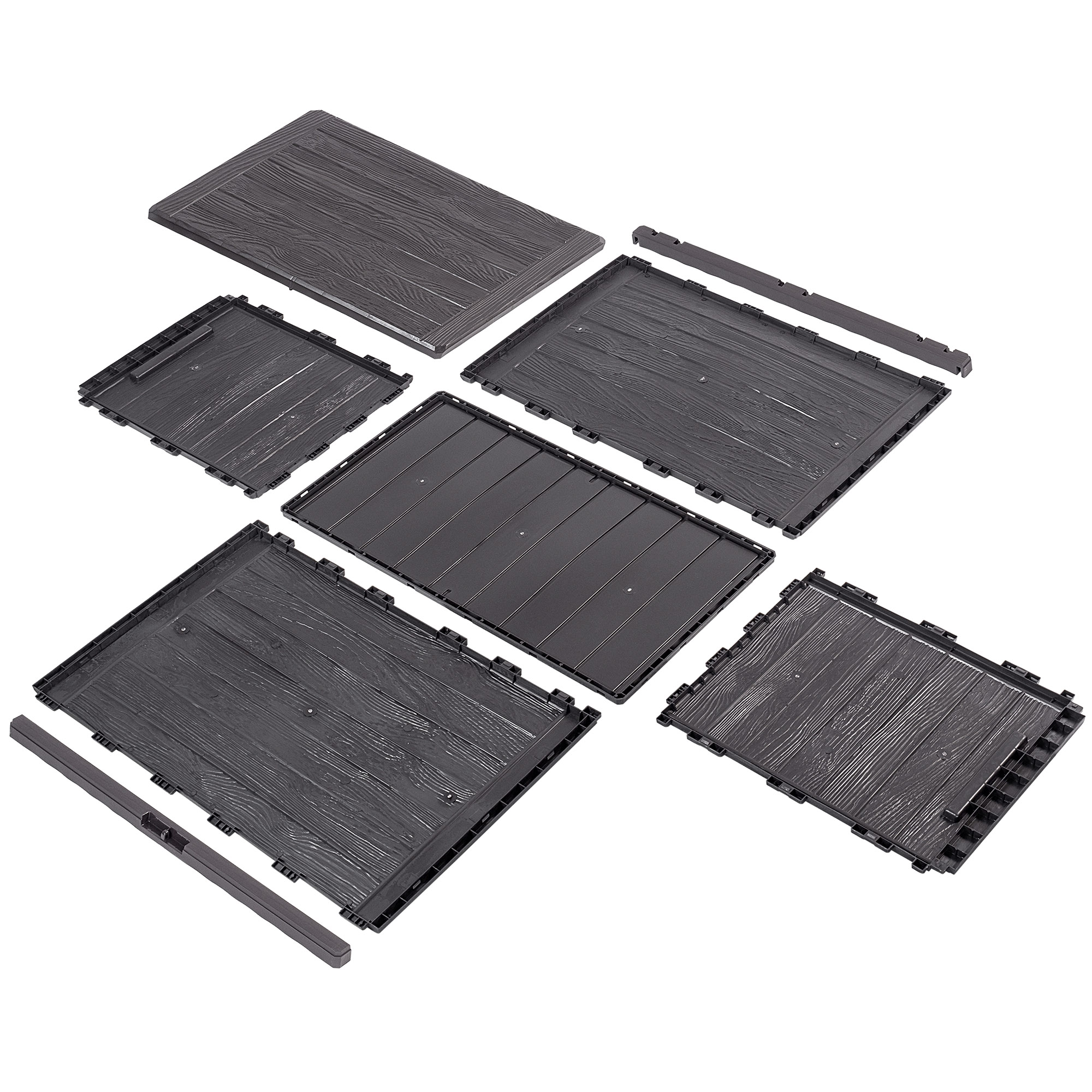 Skrzynia ogrodowa Grewena 190L, ciemny brąz