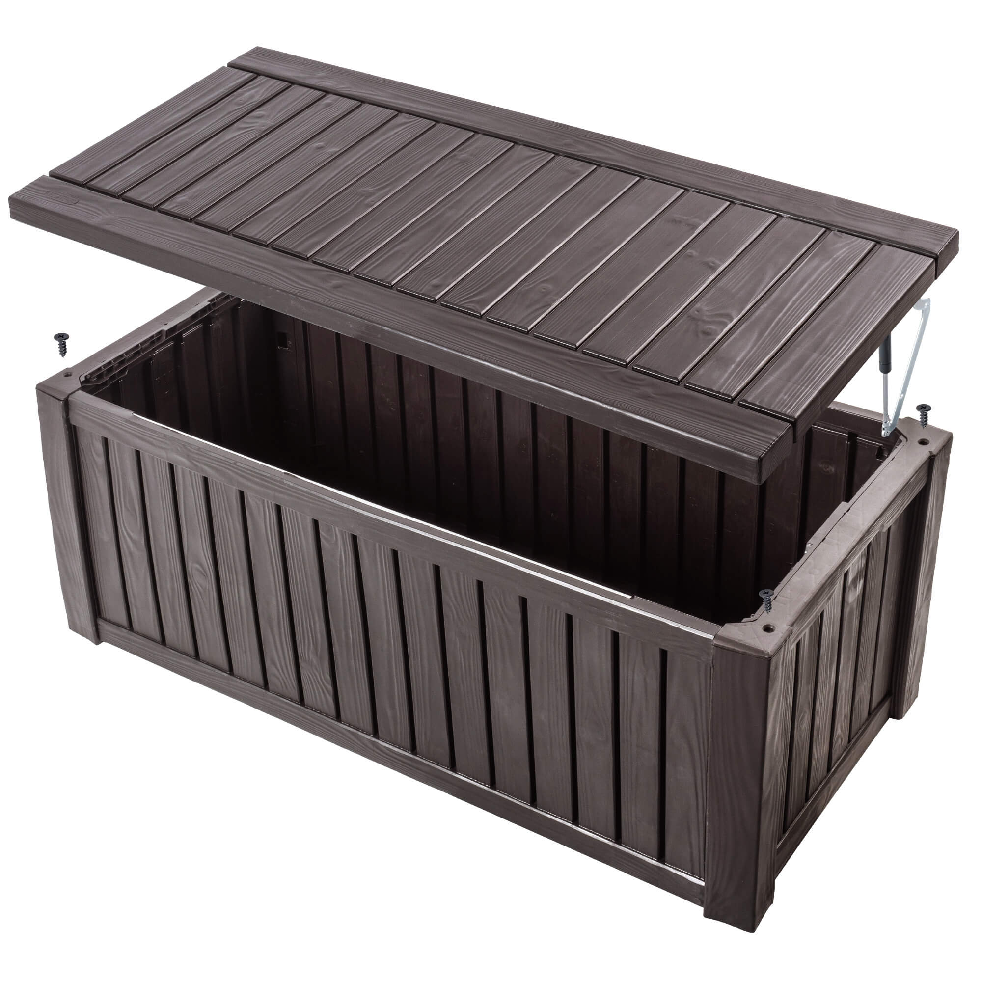 Skrzynia ogrodowa Keter Rockwood Storage Box 570L, brąz