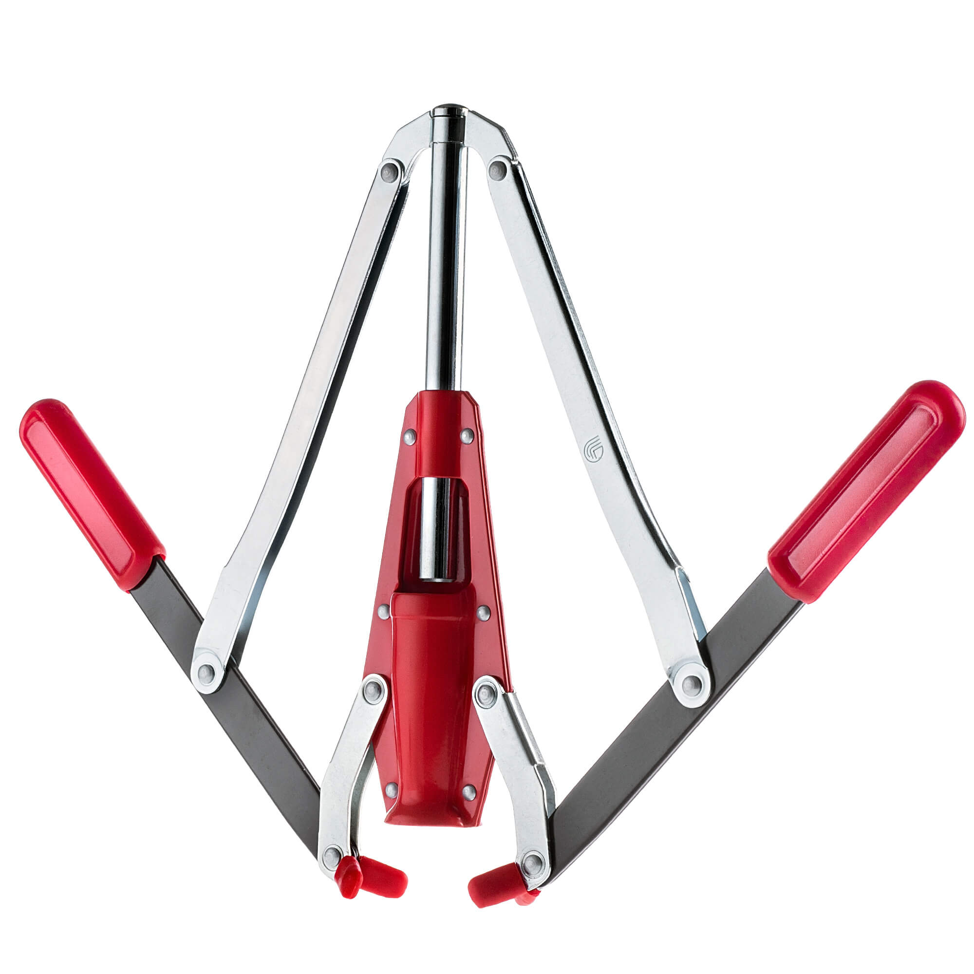 Korkownica dwuramienna Aliano 24 x 33 cm metalowa czerwona