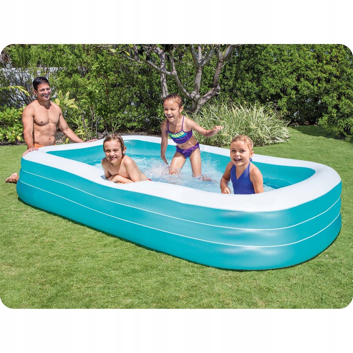 Basen dmuchany prostokątny 1020L Intex 58484