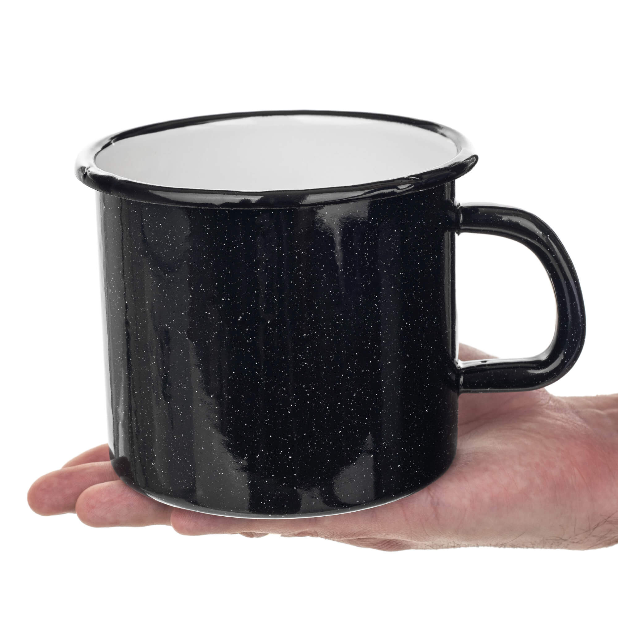 Kubek emaliowany Scerni 1150 ml czarny