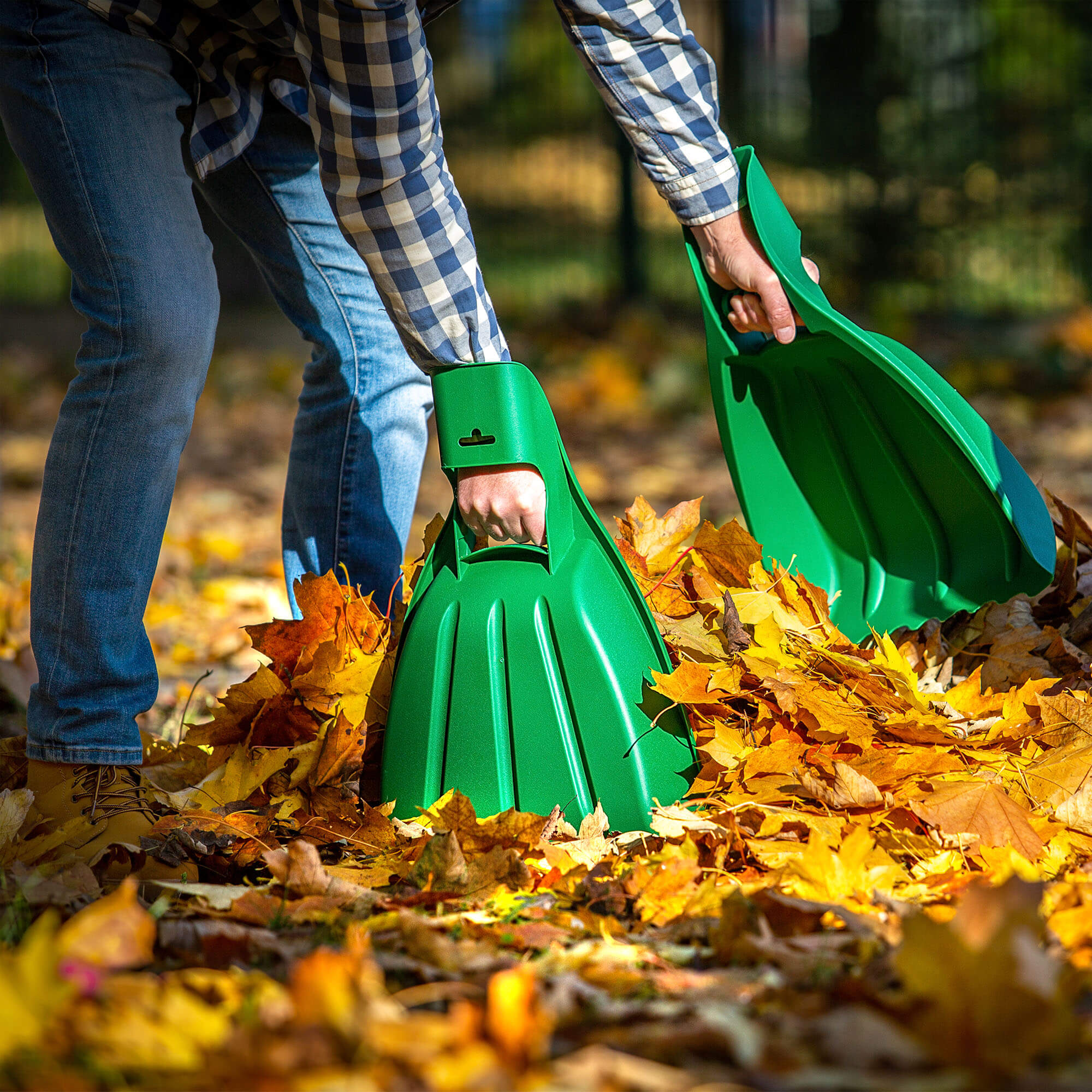 Zgarniacz do liści Stude zielony
