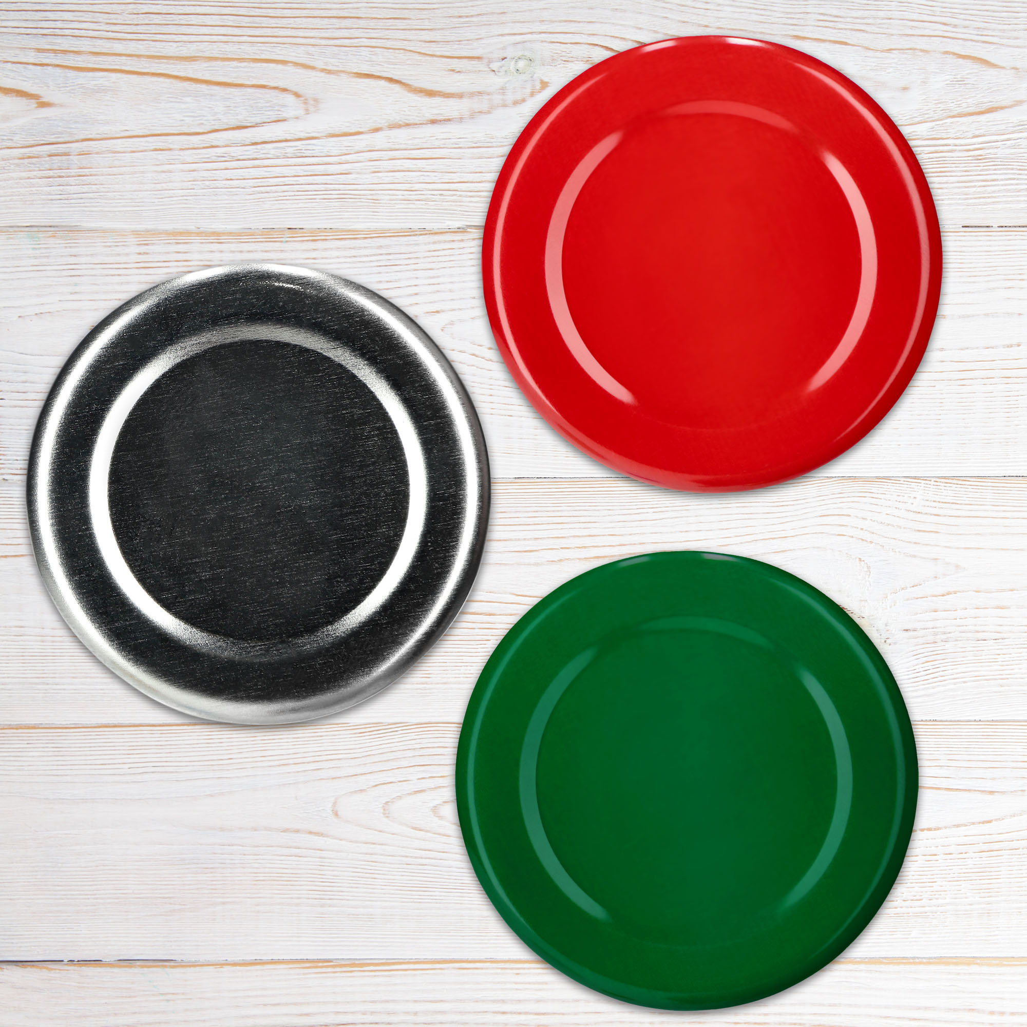 Metalowe wieczka do słoików i butelek 200szt fi 38mm czerwone