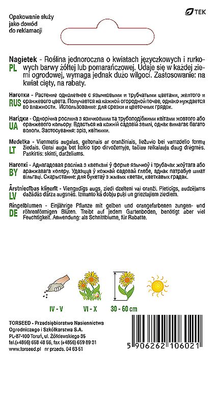 Nagietek - Calendula officinalis mieszanka 3g