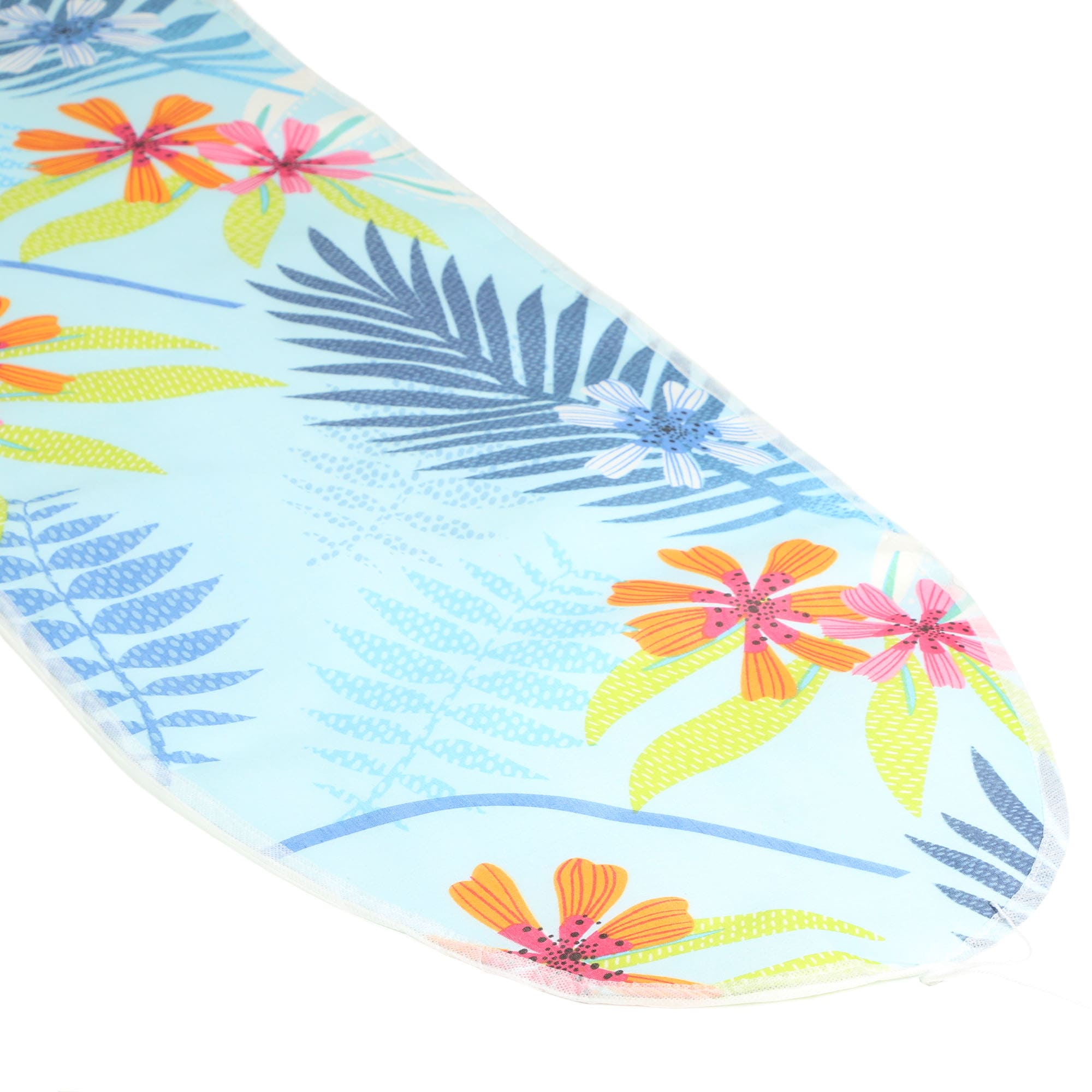 Pokrowiec bawełniany na deskę 127x46cm Silbate kwiaty na niebieskim tle