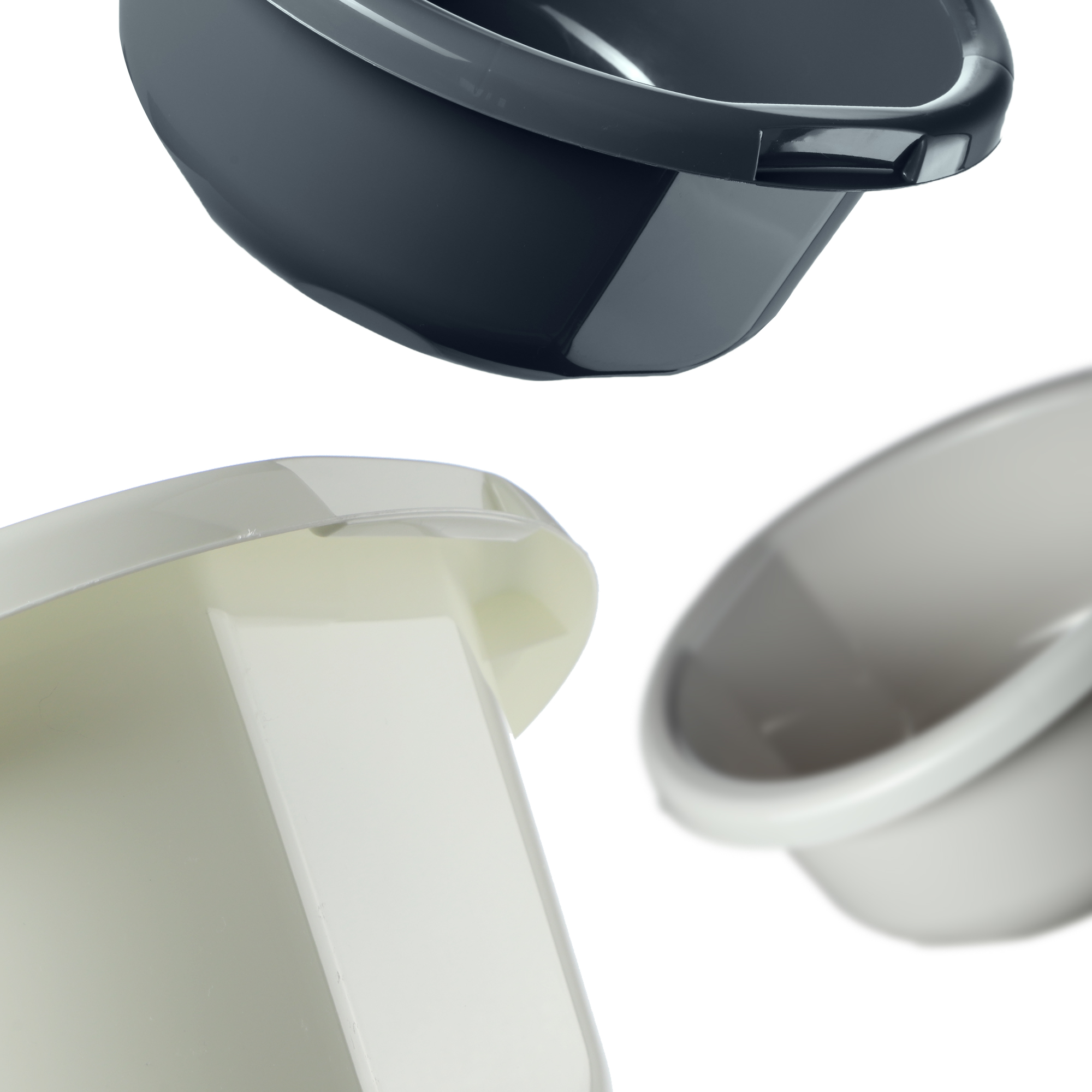 Miska łazienkowa z uszami Lari 15L ciemny szary