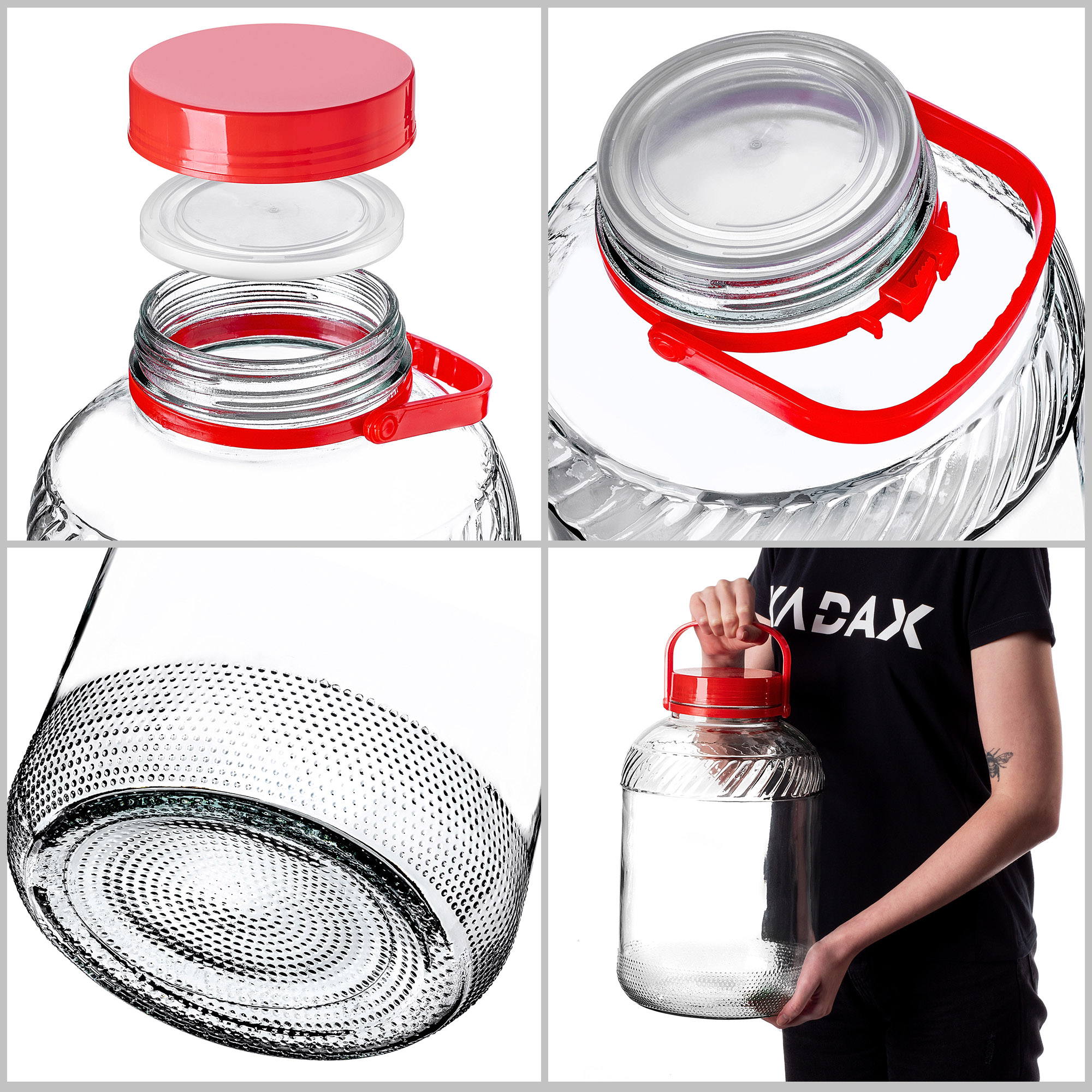 Słój do kiszenia ogórków Rora 10L