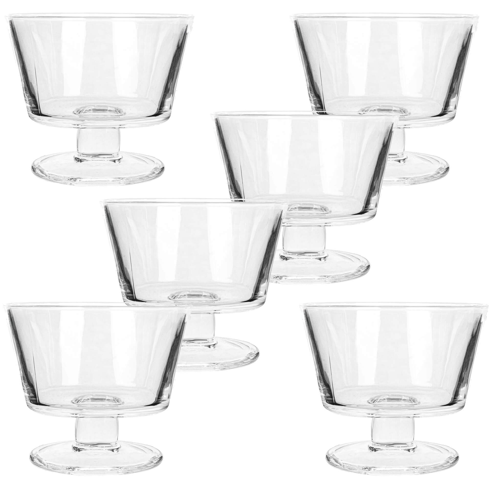 Pucharek do lodów Torza 290ml na nóżce wzór gładki 6 szt.