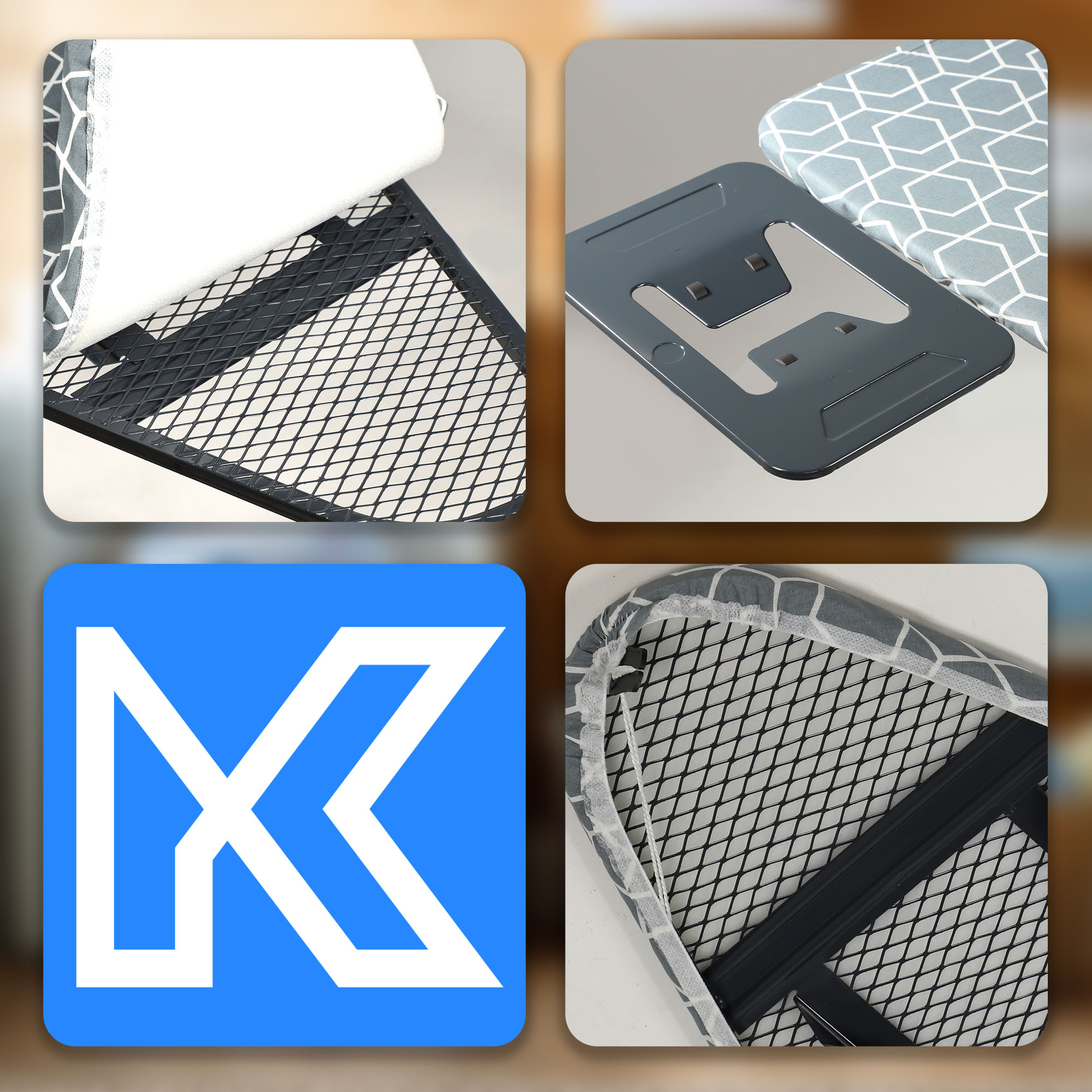 Deska do prasowania Piza 122 x 30 cm, szara