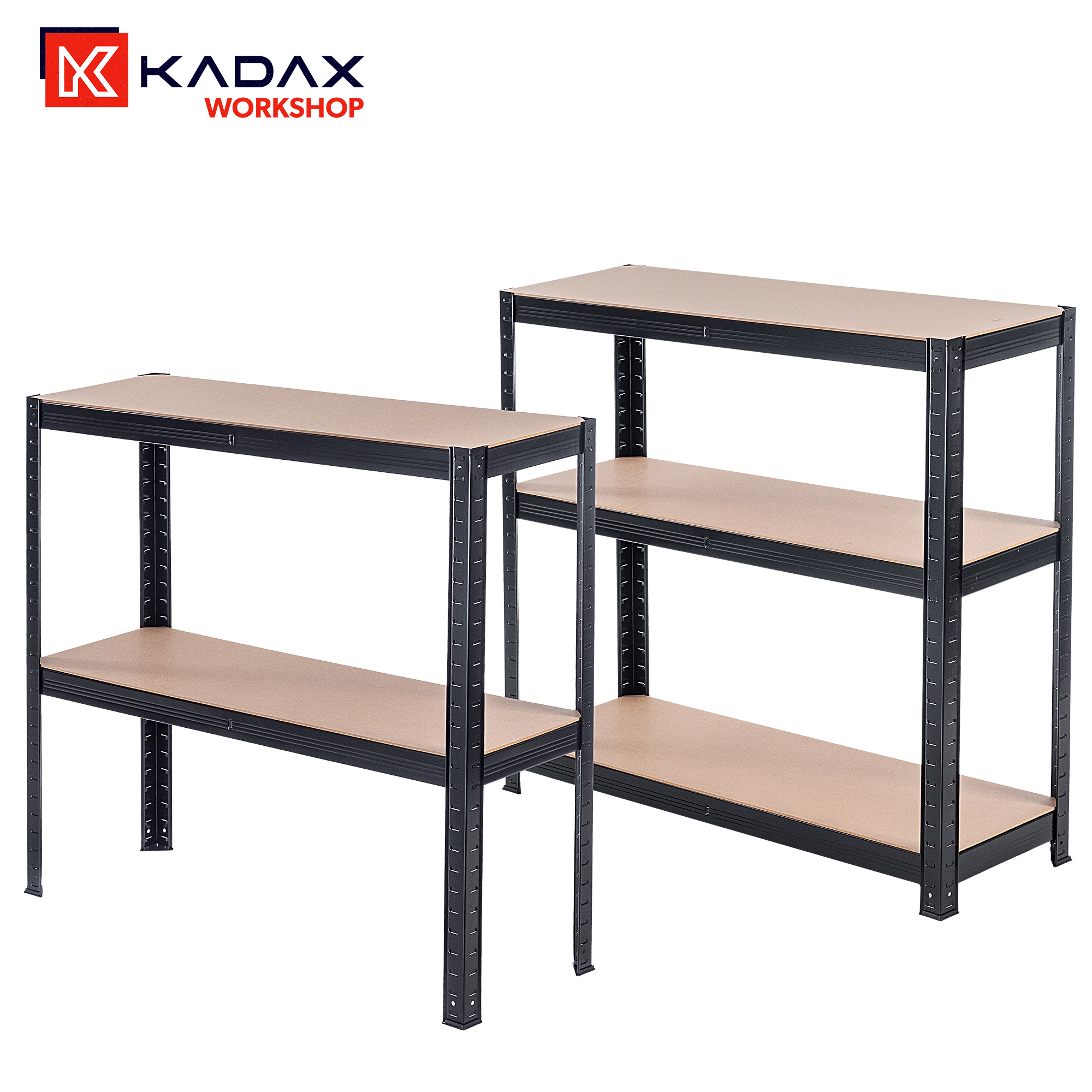 Regał metalowy 5-poziomowy Gien 875kg czarny