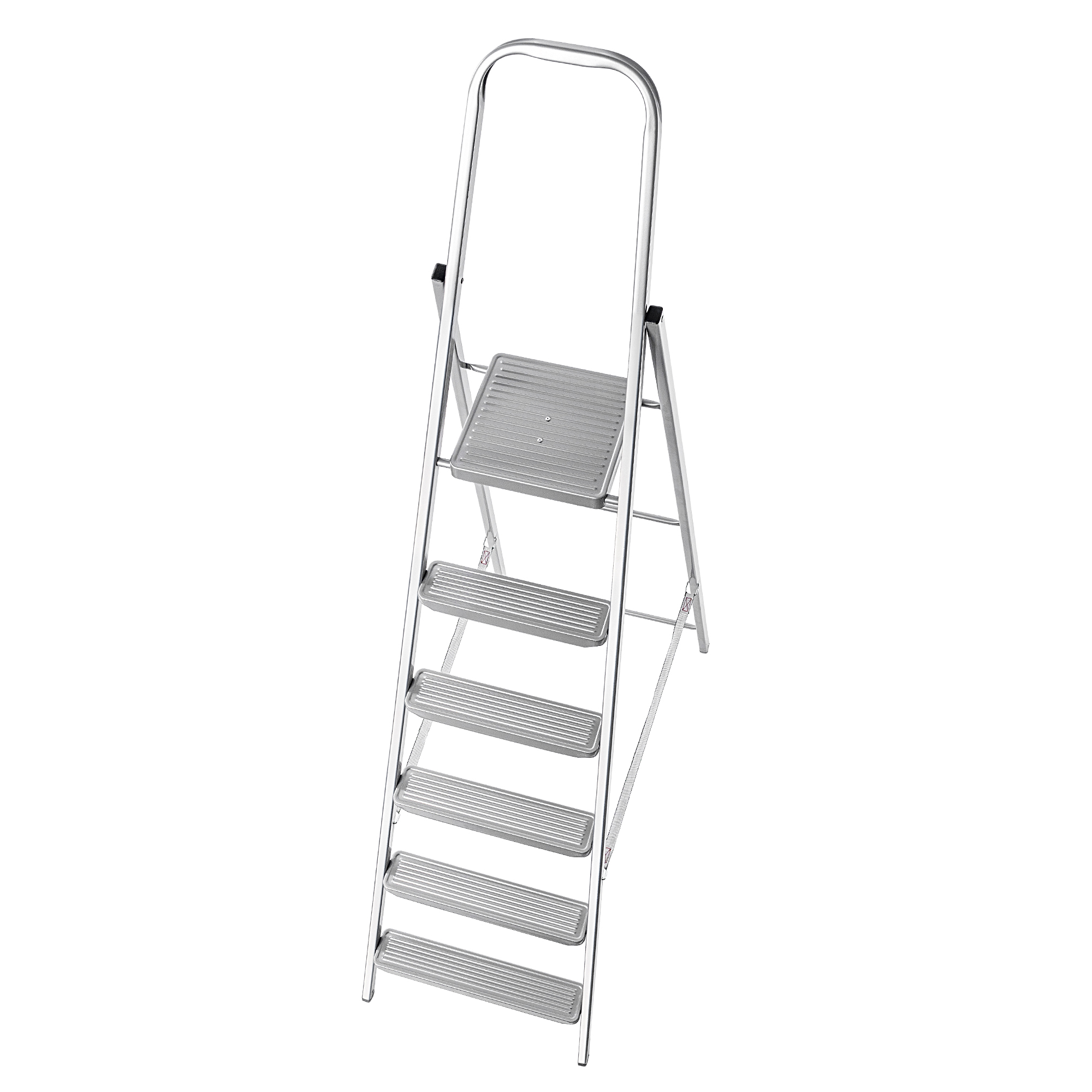 Drabina stalowa Ewo 6 stopniowa rozkładana jednostronna wielofunkcyjna