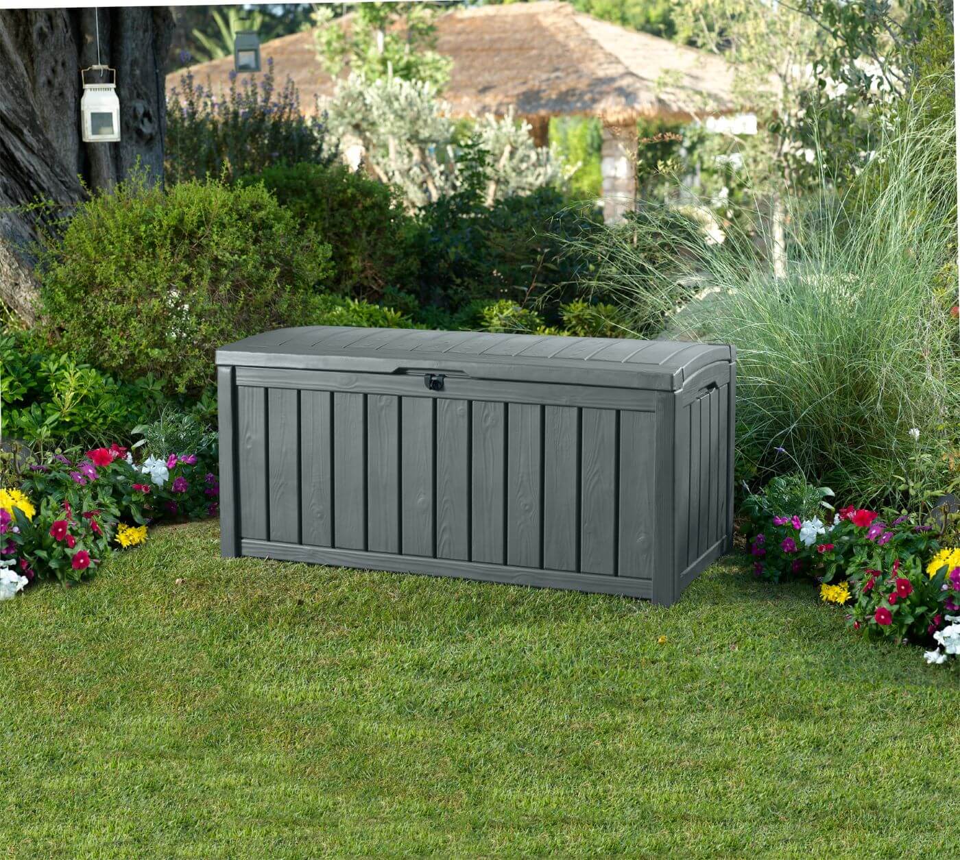 Skrzynia ogrodowa Keter Glenwood Storage 390L, grafit