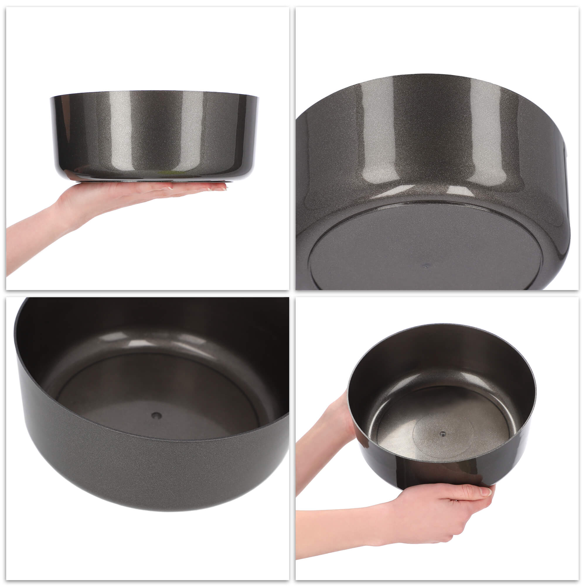 Doniczka na kwiaty Ronta 9 x 22 cm, grafit