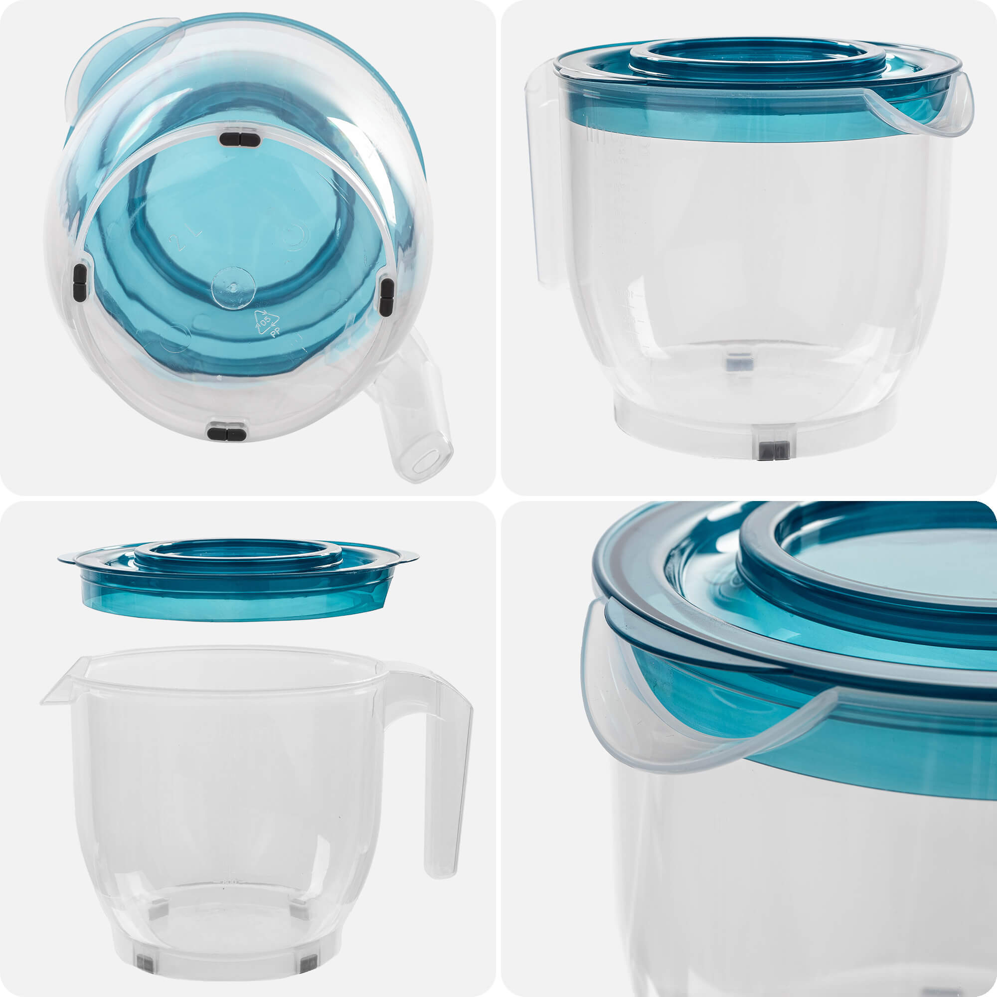 Dzbanek do miksowania Rero z miarką i pokrywką 2L turkusowy