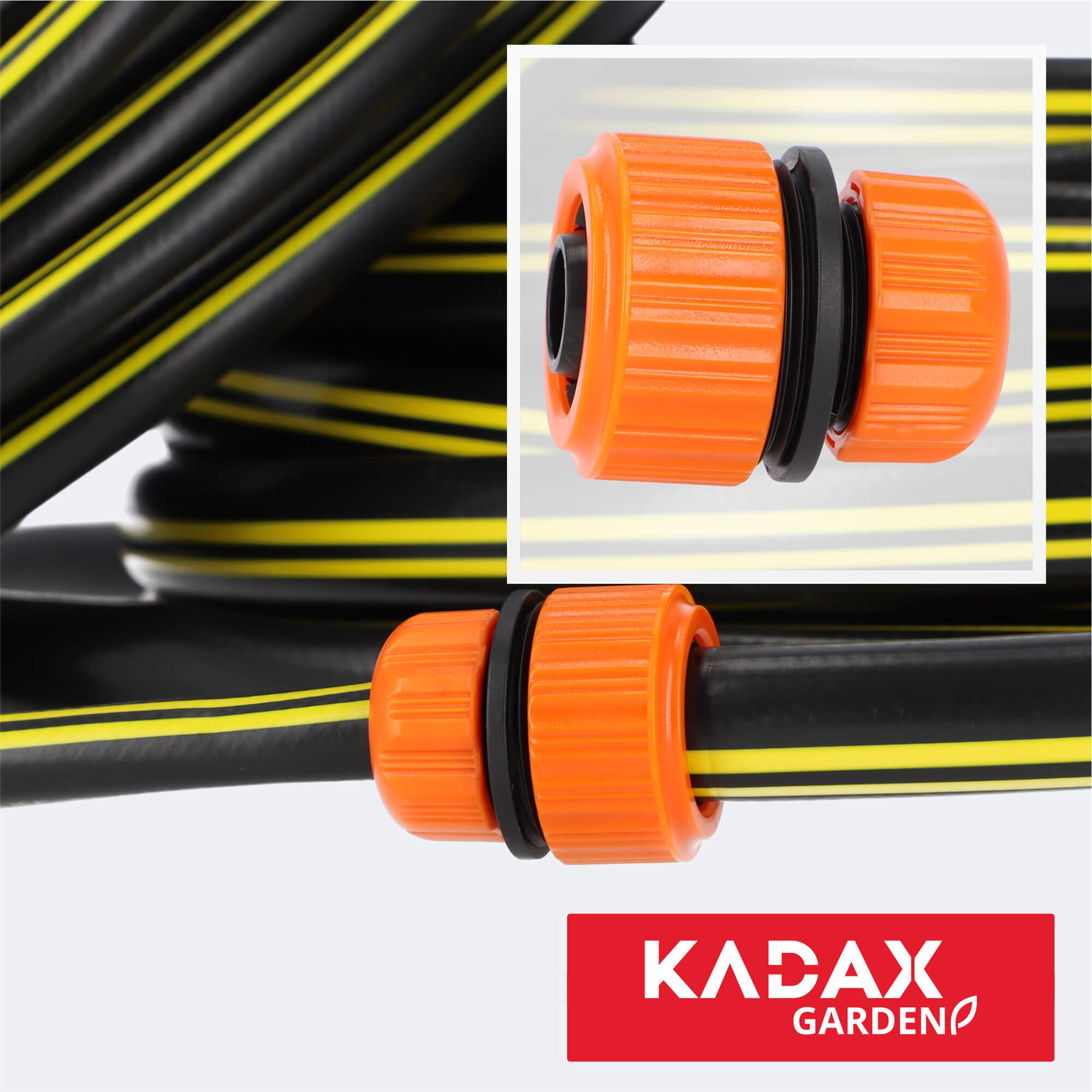 Reparator do węża ogrodowego 1/2, 3/4 cala, pomarańczowy