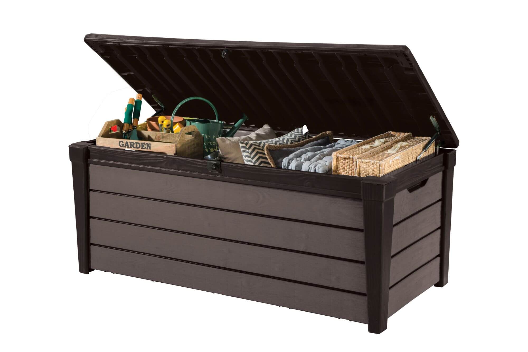 Skrzynia ogrodowa Keter Brushwood Storage Box 455L, brąz