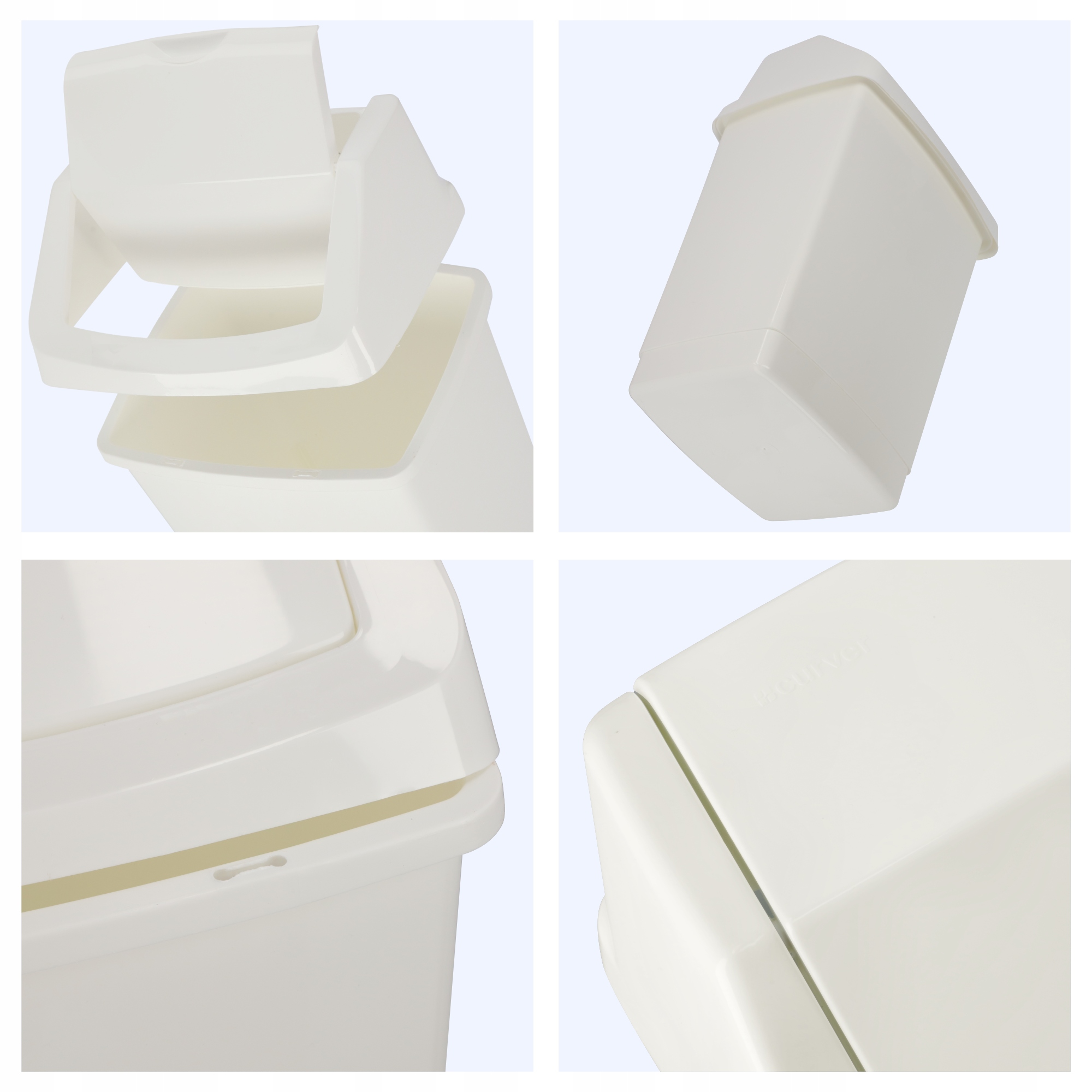 Kosz na śmieci Curver Click-IT 50L, biały