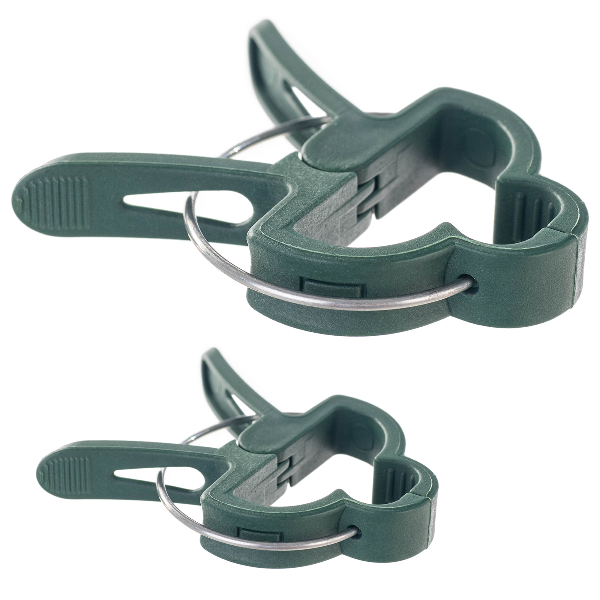 Klipsy do mocowania roślin Paldo 2 rozmiary zielone 20 szt.