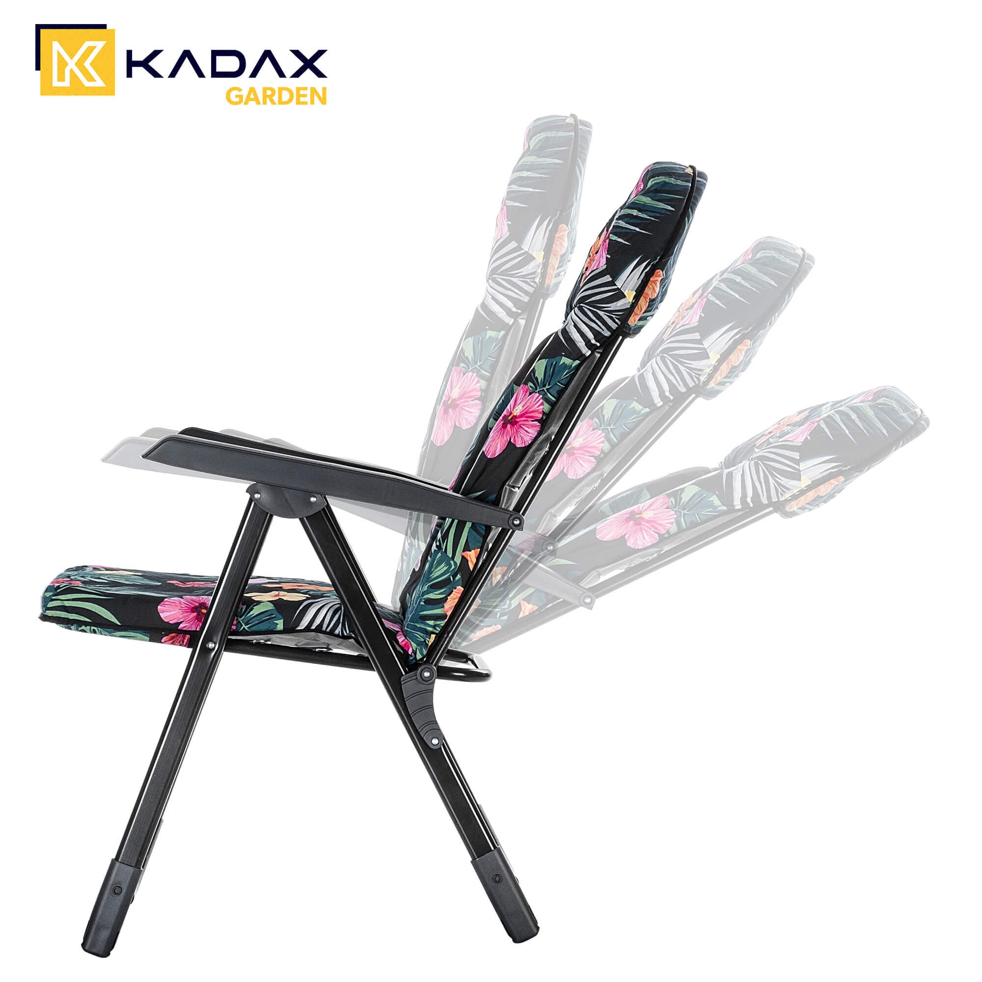 Leżak ogrodowy Soller 116 x 70 cm "Zielone kwiaty"