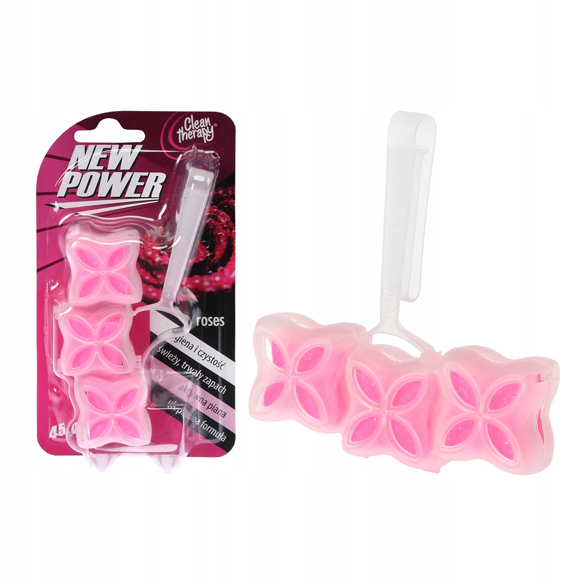 Zawieszka toaletowa do WC 45 g, roses
