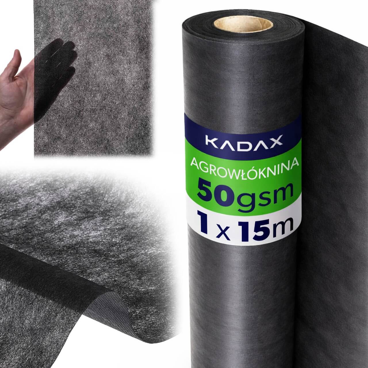 Agrowłóknina ogrodowa Nespoux ściółkująca 1 x 15 m 50 g/m² czarna