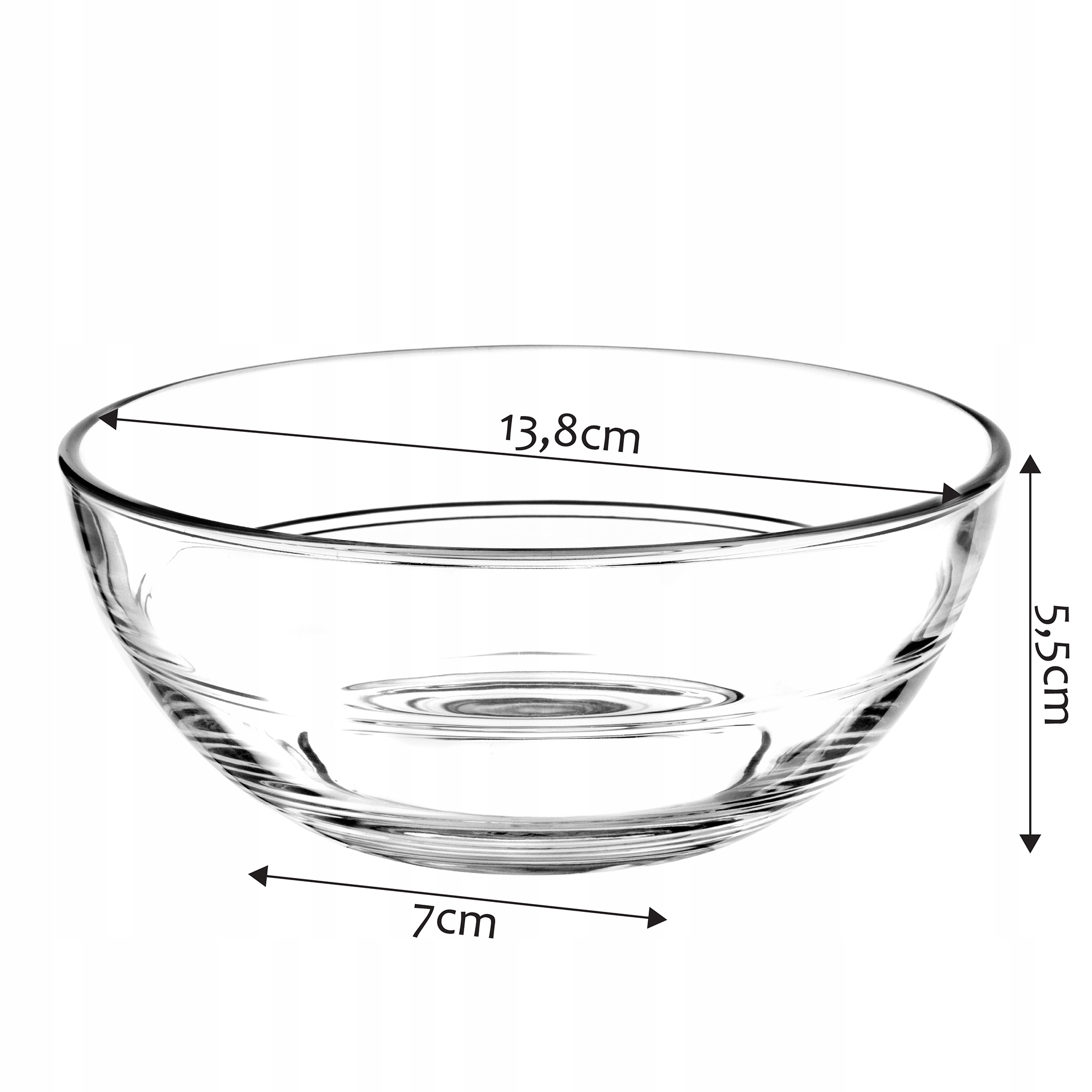 Salaterka szklana 13 cm