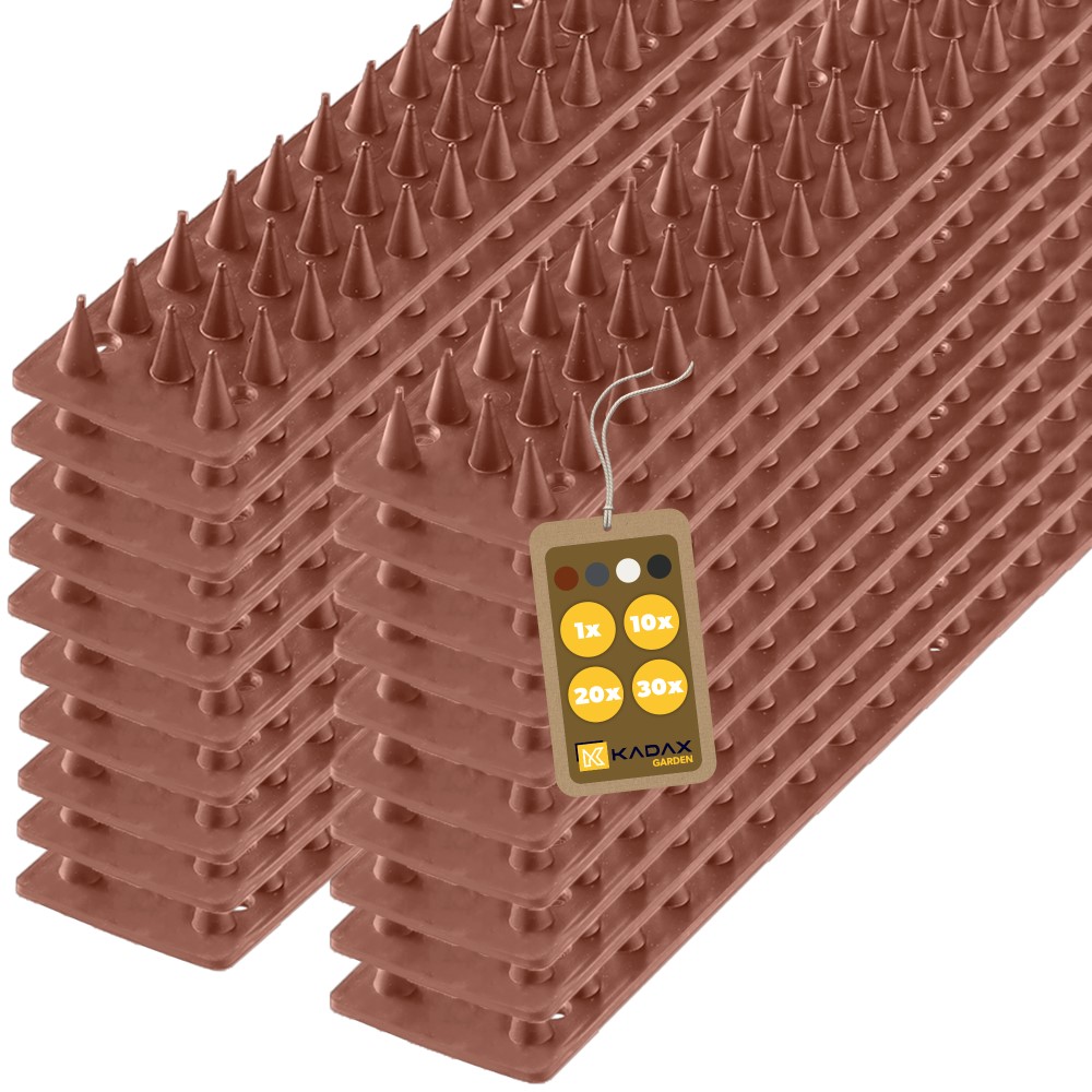 Plastikowe kolce Tosta przeciw ptakom 50 cm brązowe 20 szt.