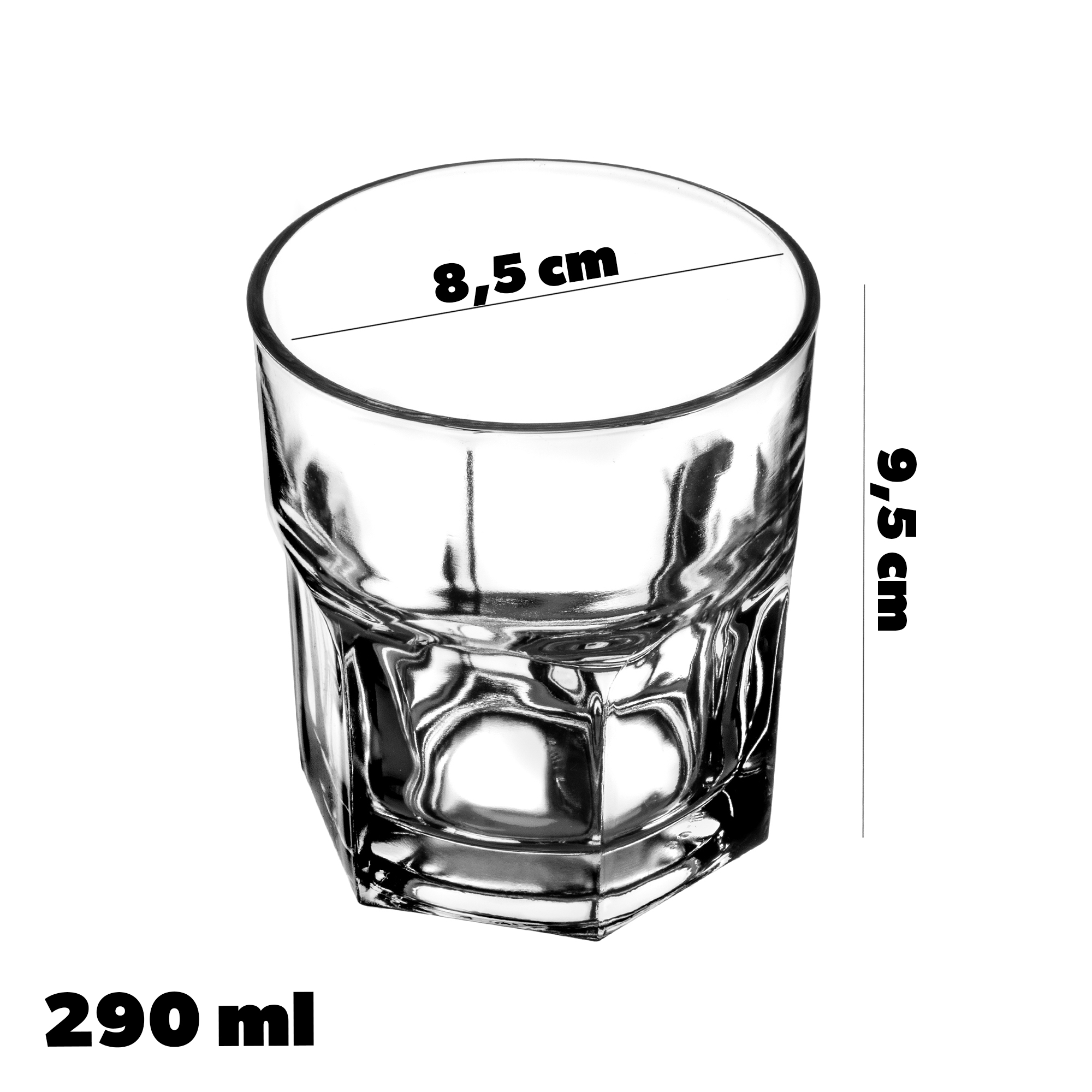 Szklanki do drinków i napojów Lobbi 290 ml, 6 szt.