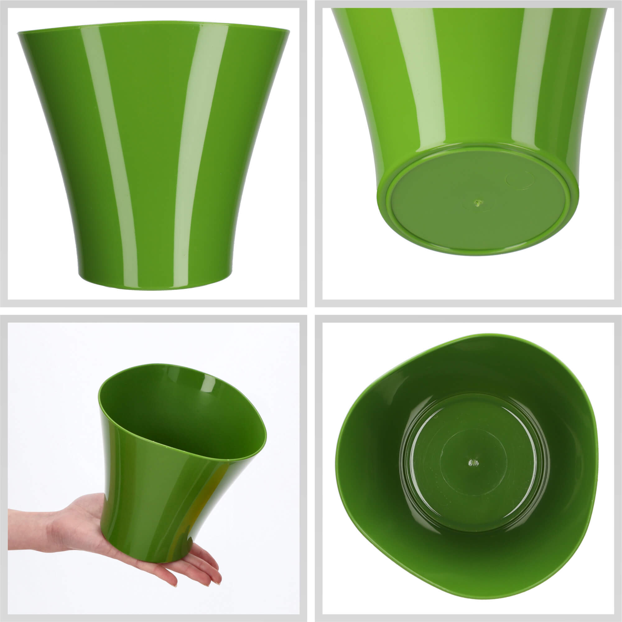 Doniczka na kwiaty Meria 16 cm, zielona