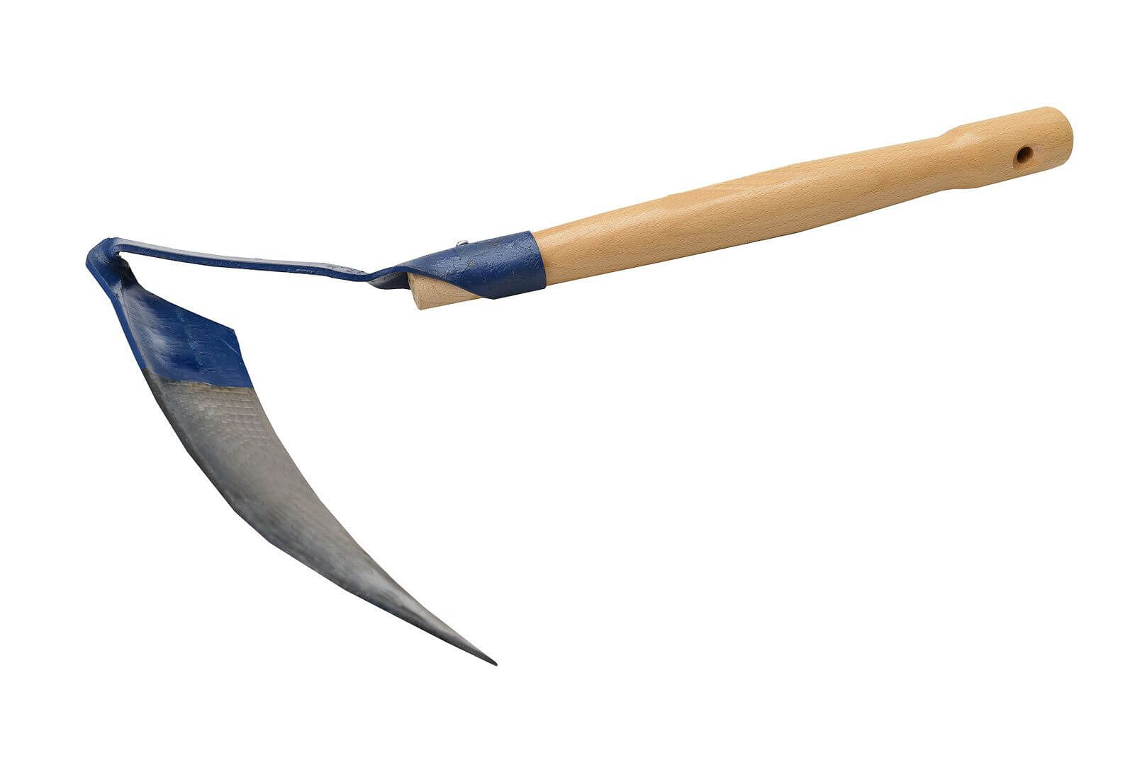 Kosa leśna metalowa Leuca 52 x 31 cm, niebieska