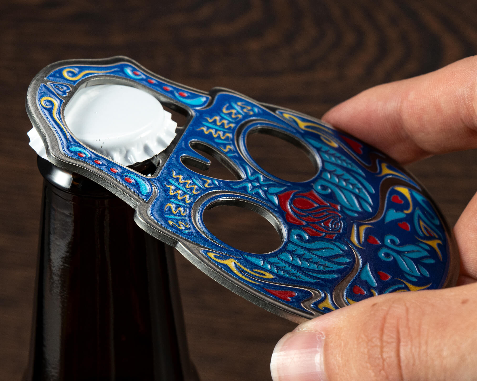 Otwieracz do butelek Mezel niebieski