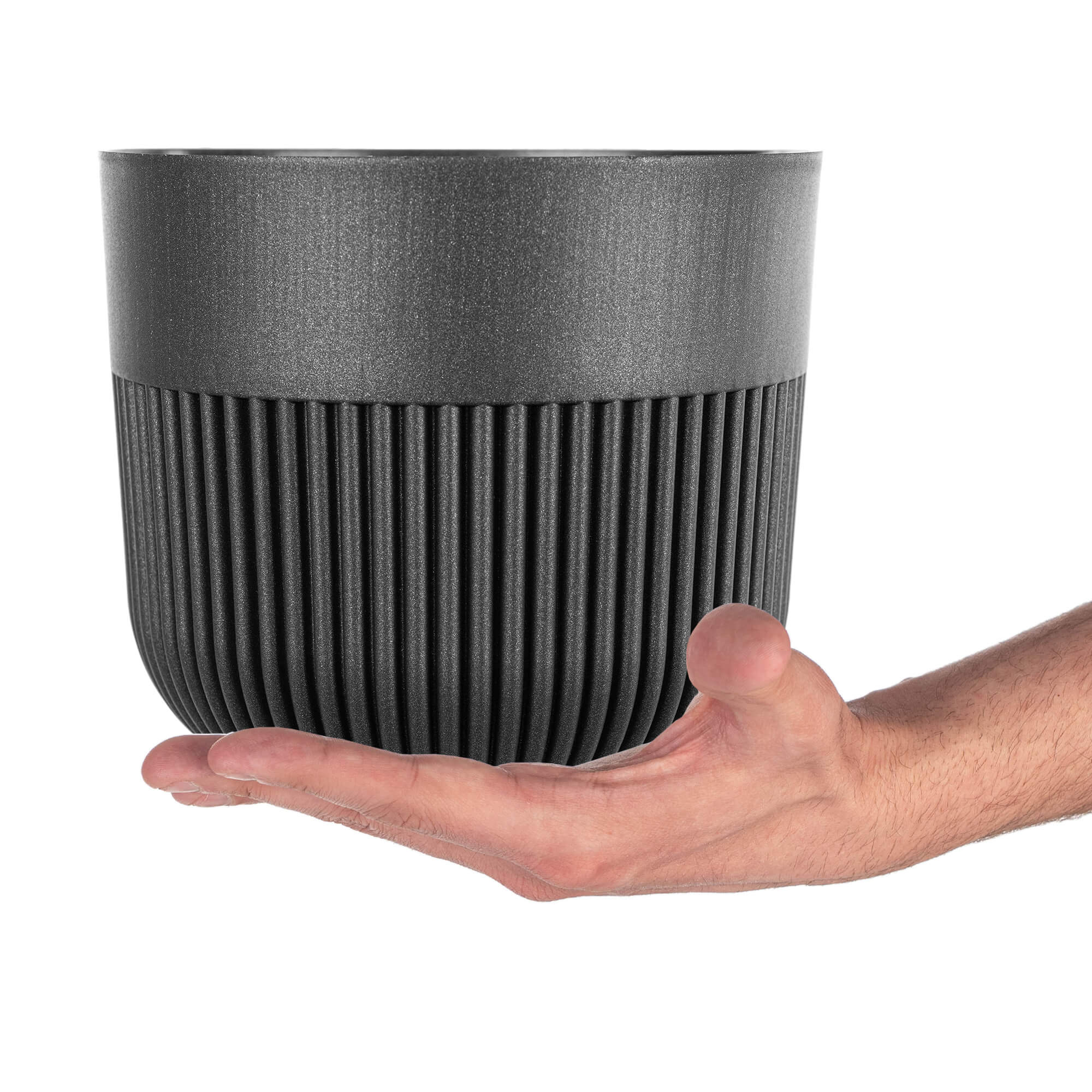 Doniczka osłonka Ornon 17 cm grafit