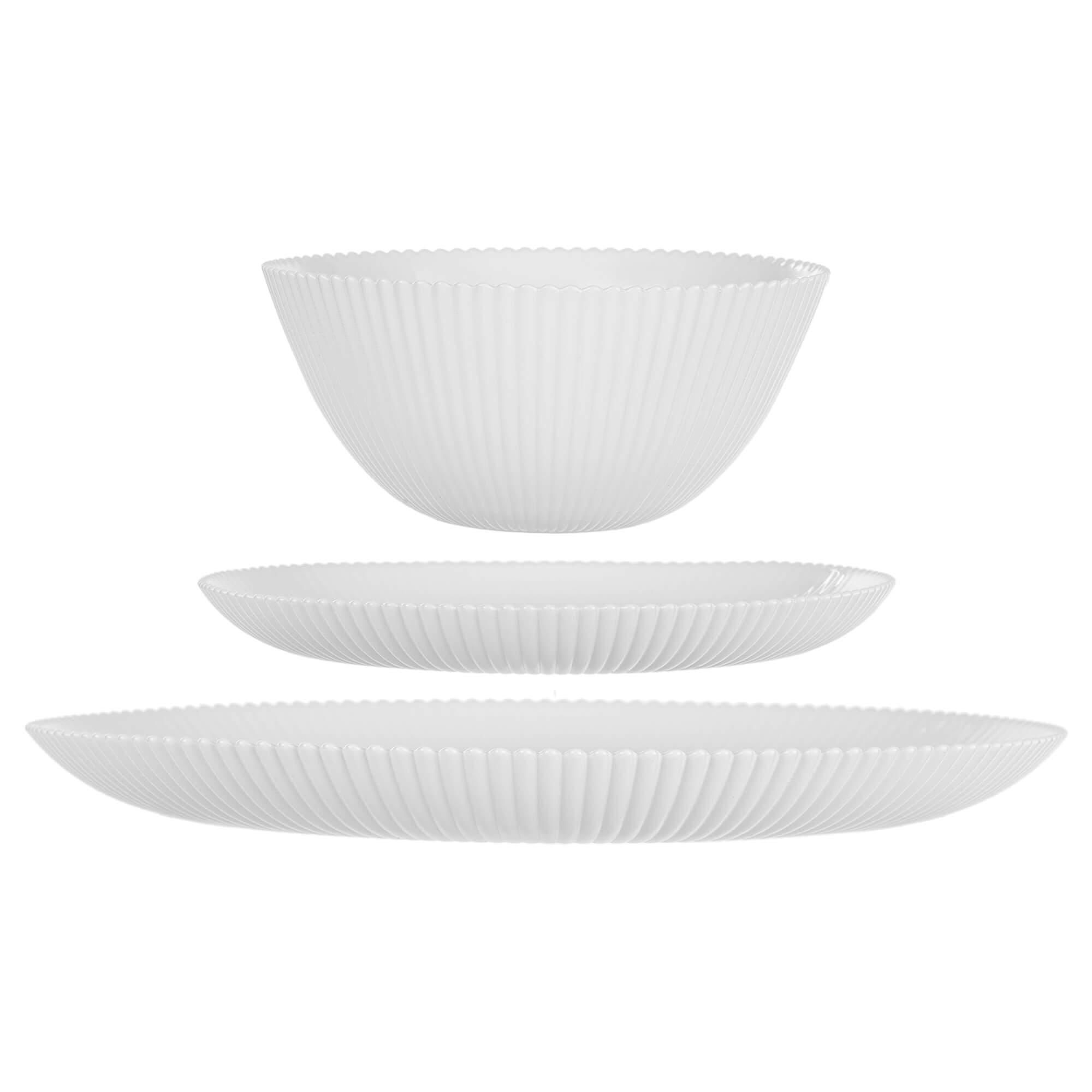 Zestaw obiadowy Regno biały 6 kompletów