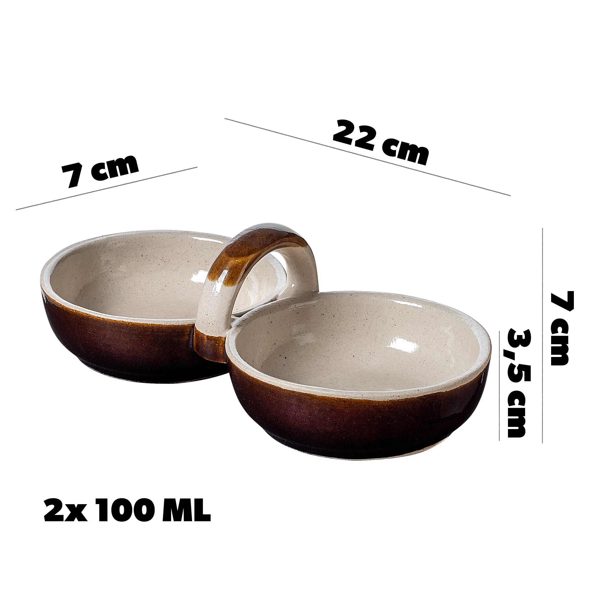 Bliźniak kamionkowy Olympia 2 x 100 ml