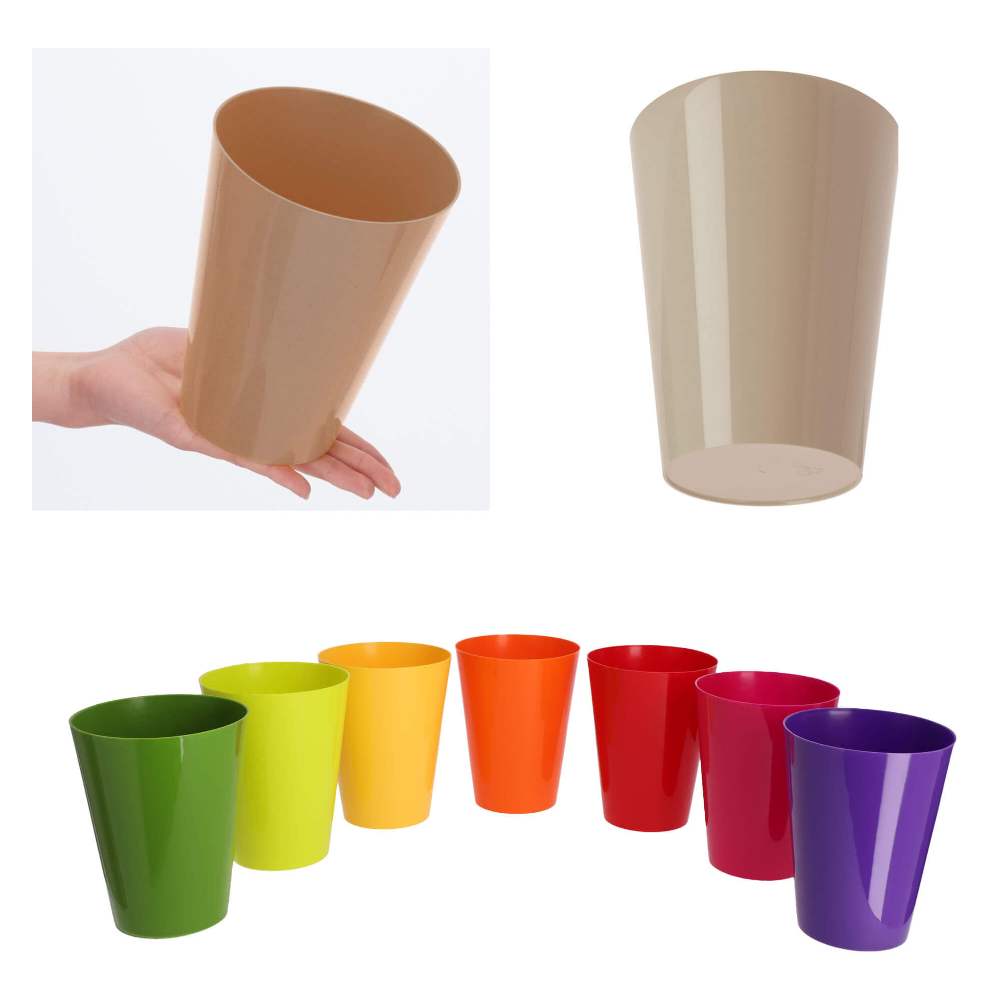 Doniczka na storczyka Cerda 13 cm, beżowa