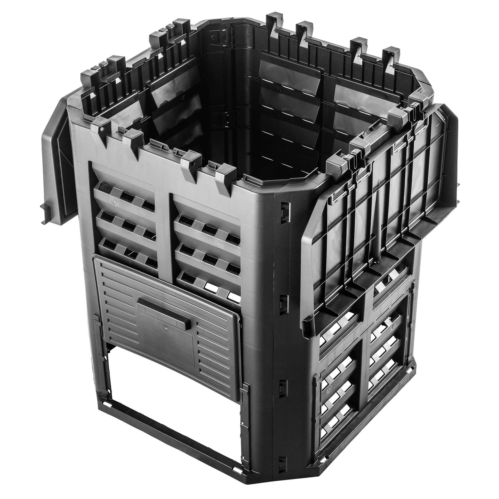 Kompostownik ogrodowy Boko 360L, czarny