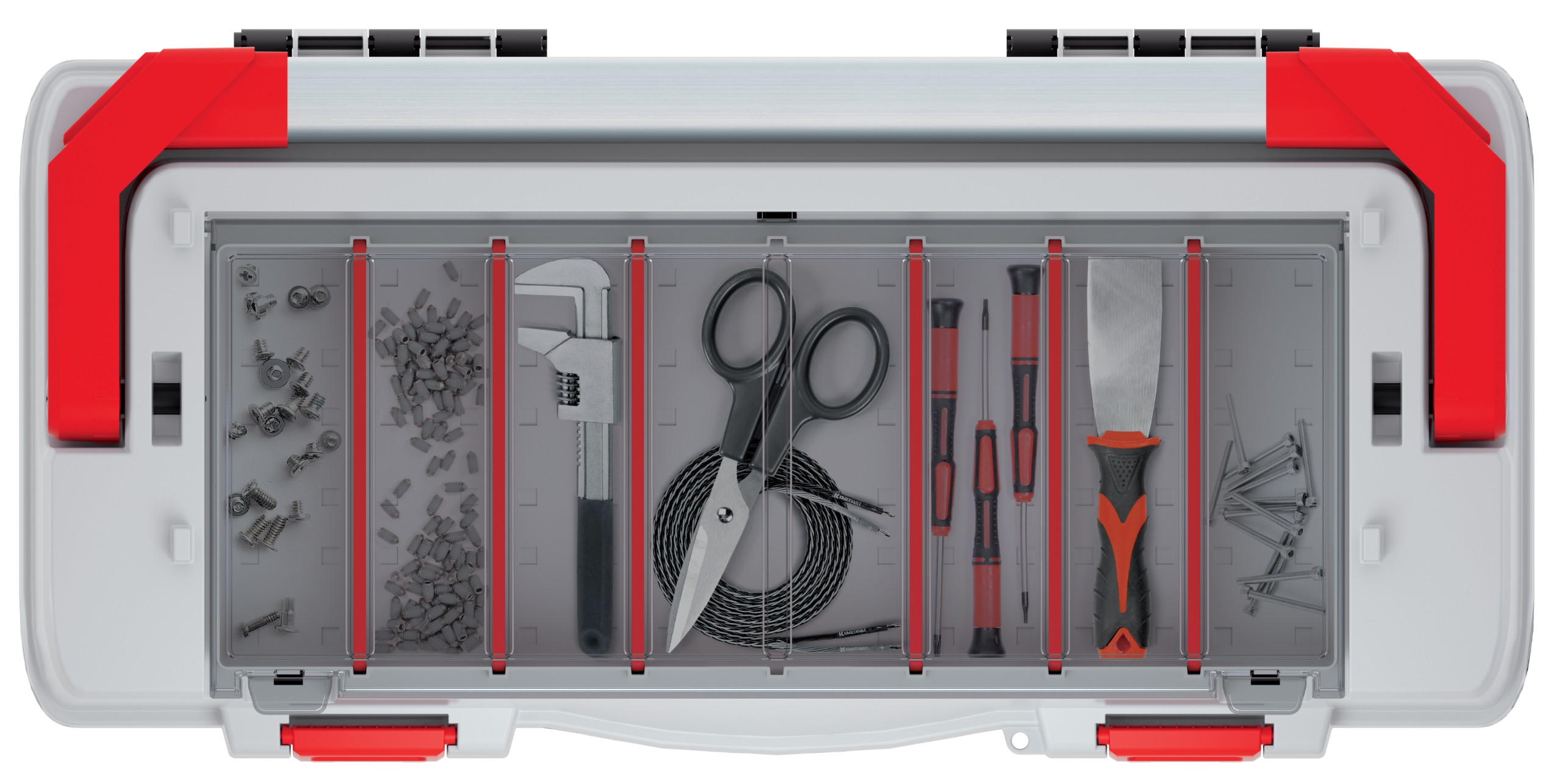 KISTENBERG Skrzynka narzędziowa Evo 60 S 24 - KEVA6030S - czerwony
