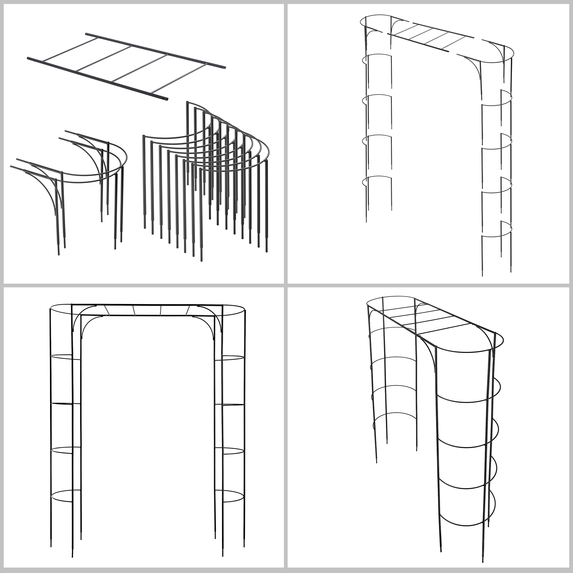 Pergola na kwiaty Ruste 170 x 208 cm