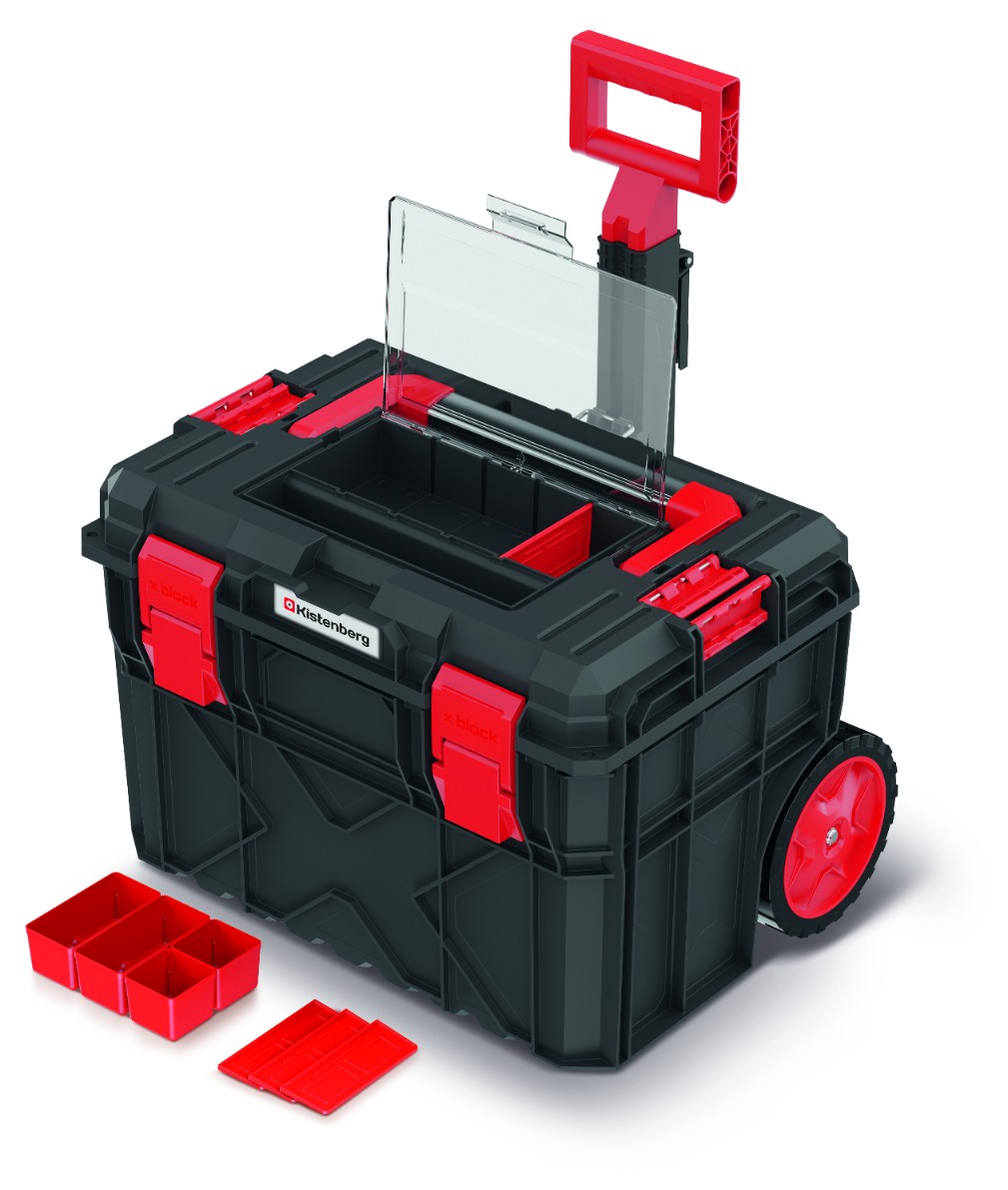 KISTENBERG Skrzynia narzędziowa na kołach X Block ALU LOG 40 - KXBA604045 - czarny