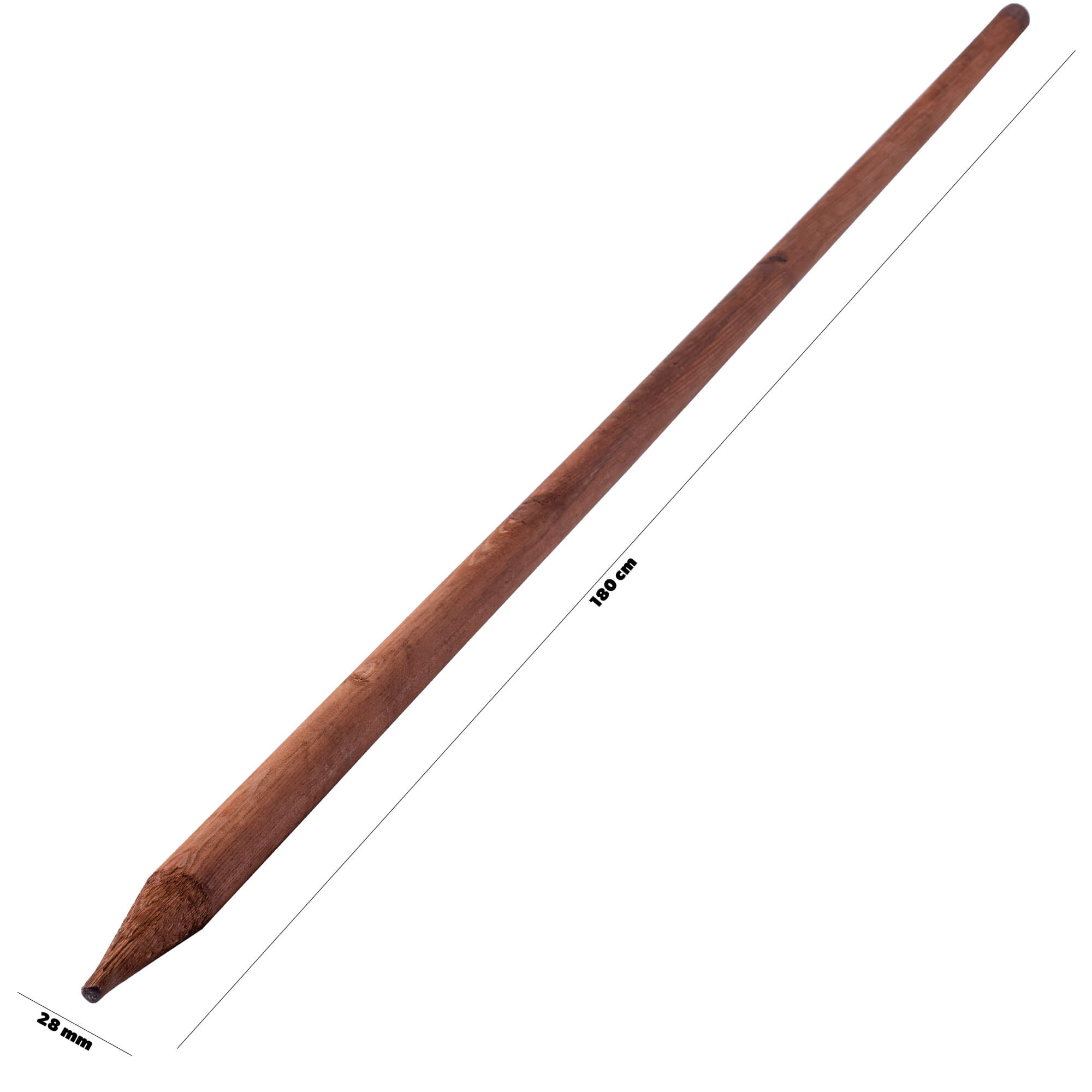 Podpora do roślin drewniana Tarup palik 28 mm x 180 cm 20 szt.