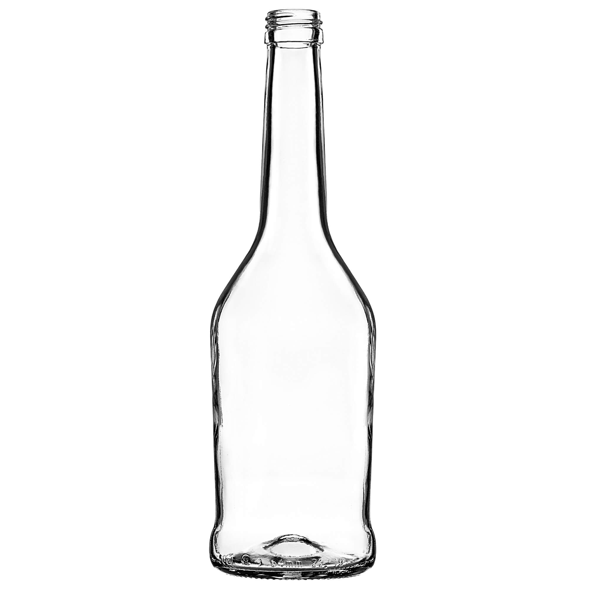 Szklana butelka na nalewkę Loiret 500ml z srebrną zakrętką 10 szt.
