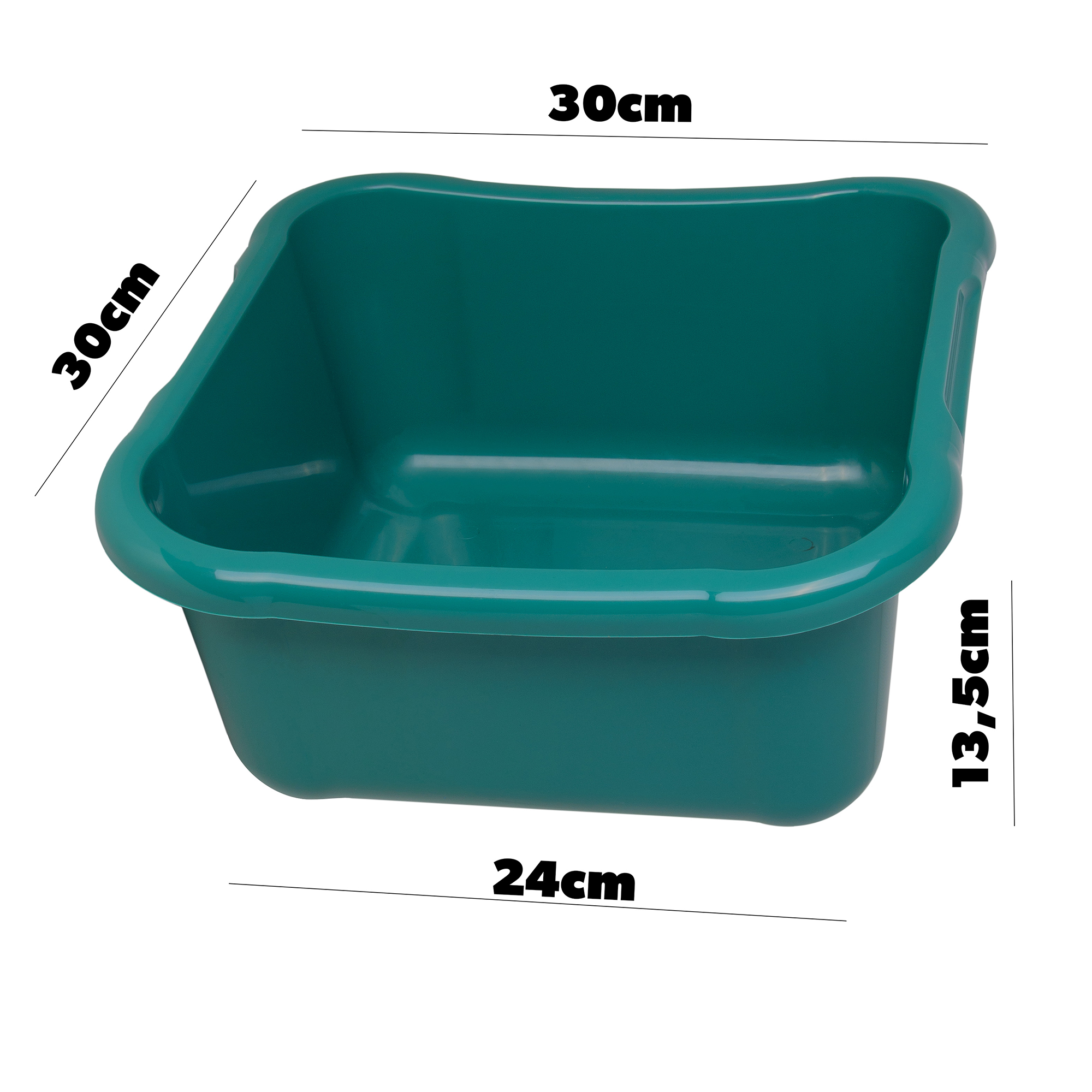 Miska kwadratowa do łazienki Kollo 8L zielony