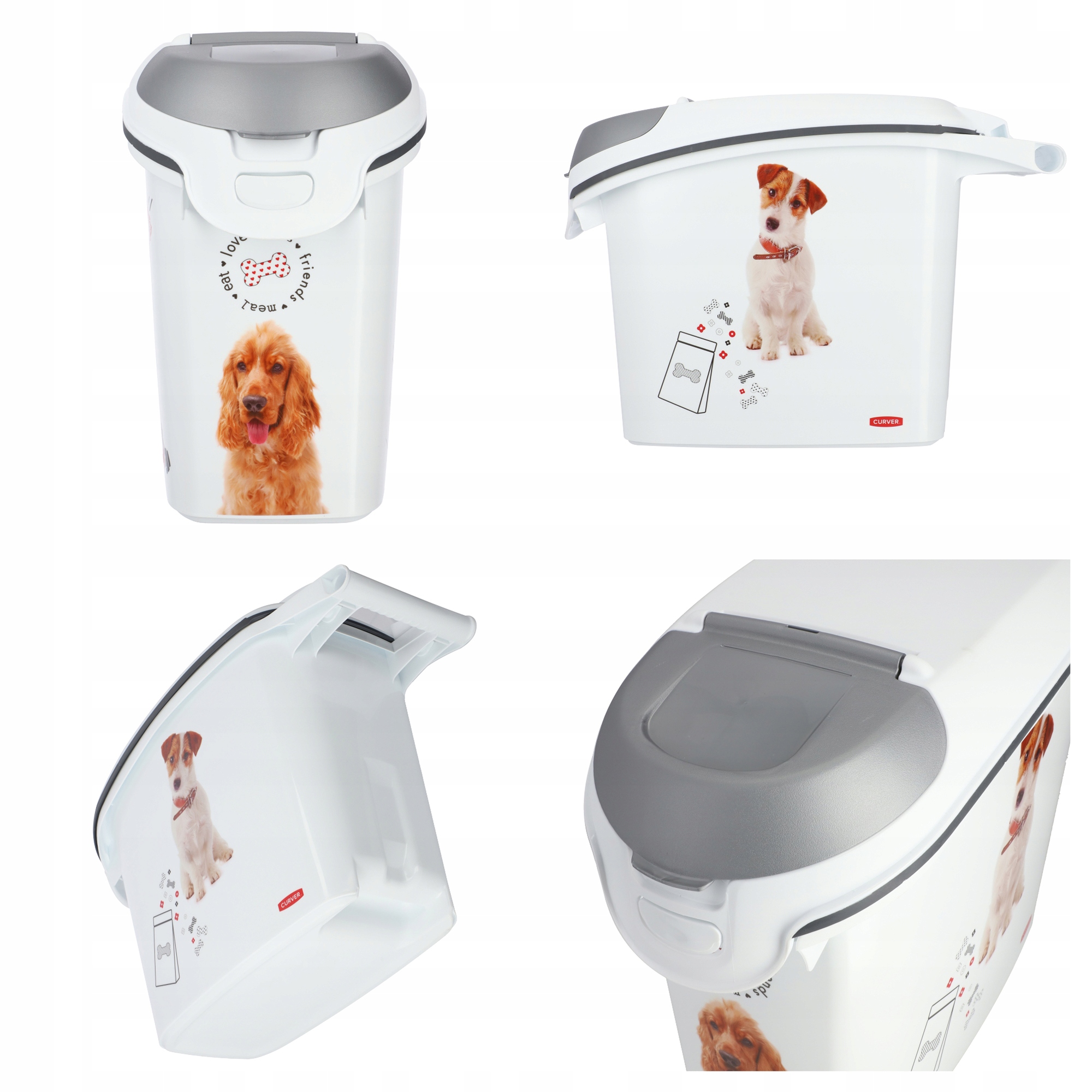 Pojemnik na karmę Curver Pet Life 35 x 51, biały